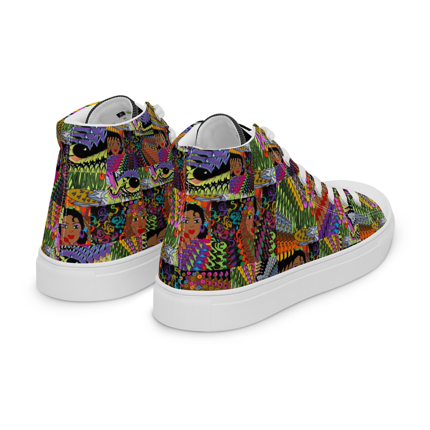 Women’s high top canvas shoes