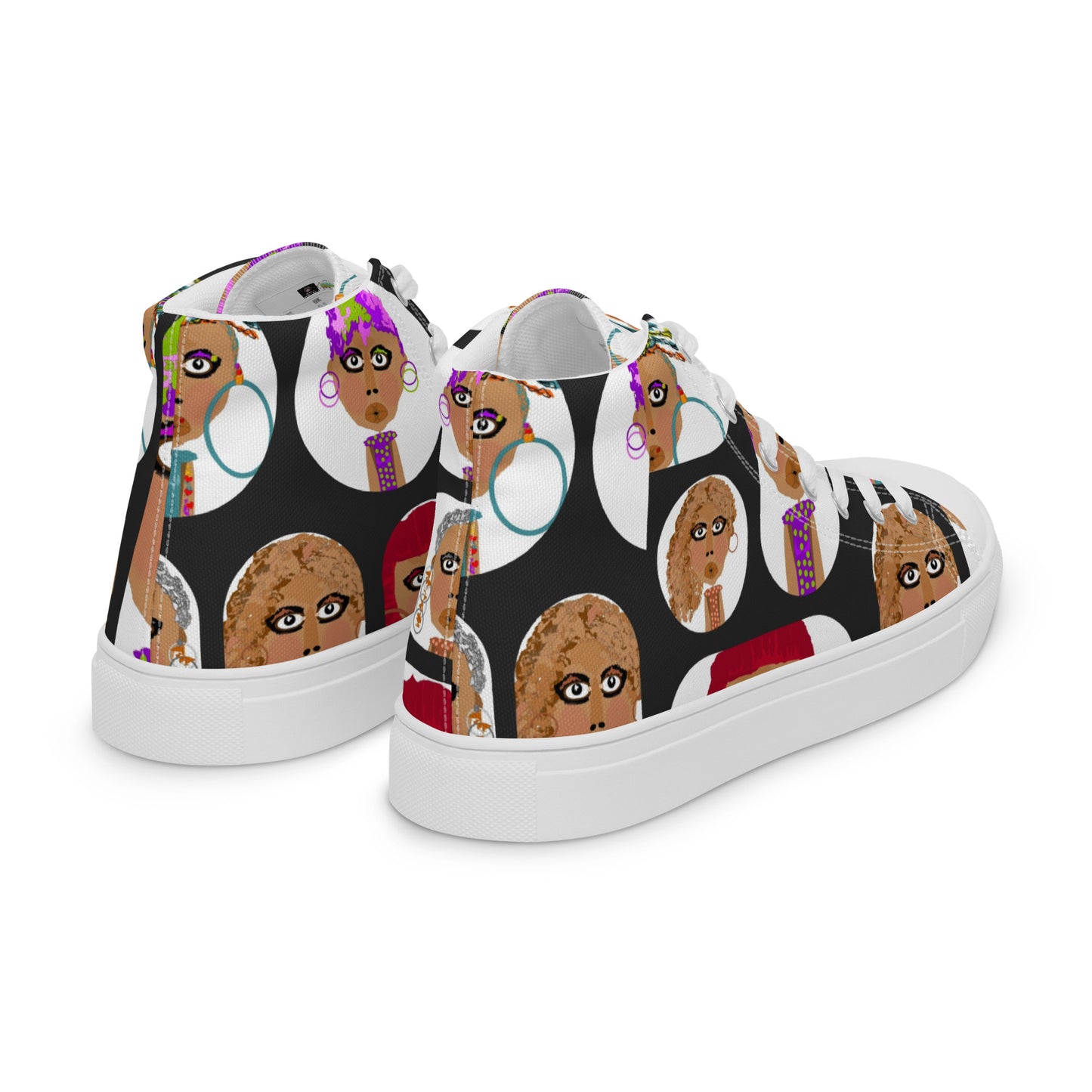 Women’s high top canvas shoes