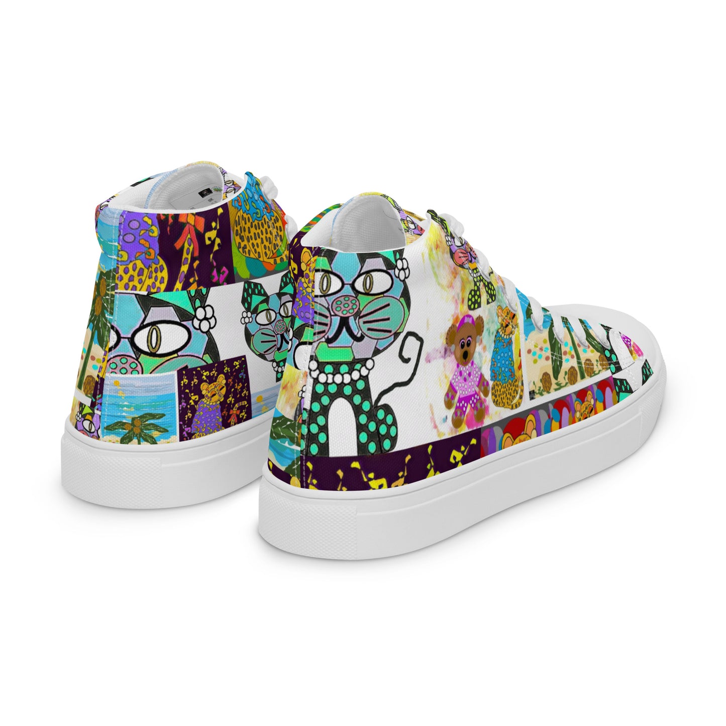 Women’s high top canvas shoes