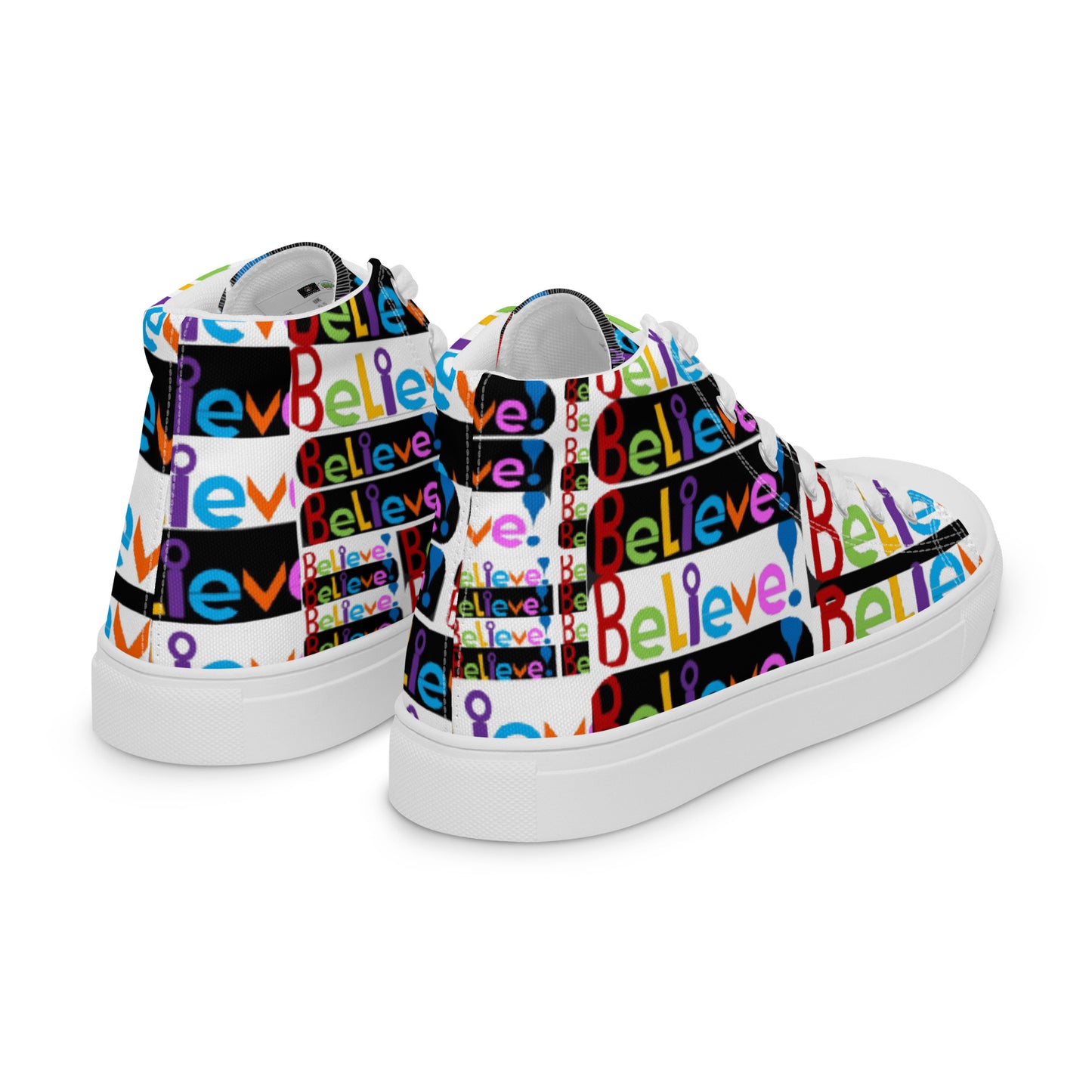 Women’s high top canvas shoes