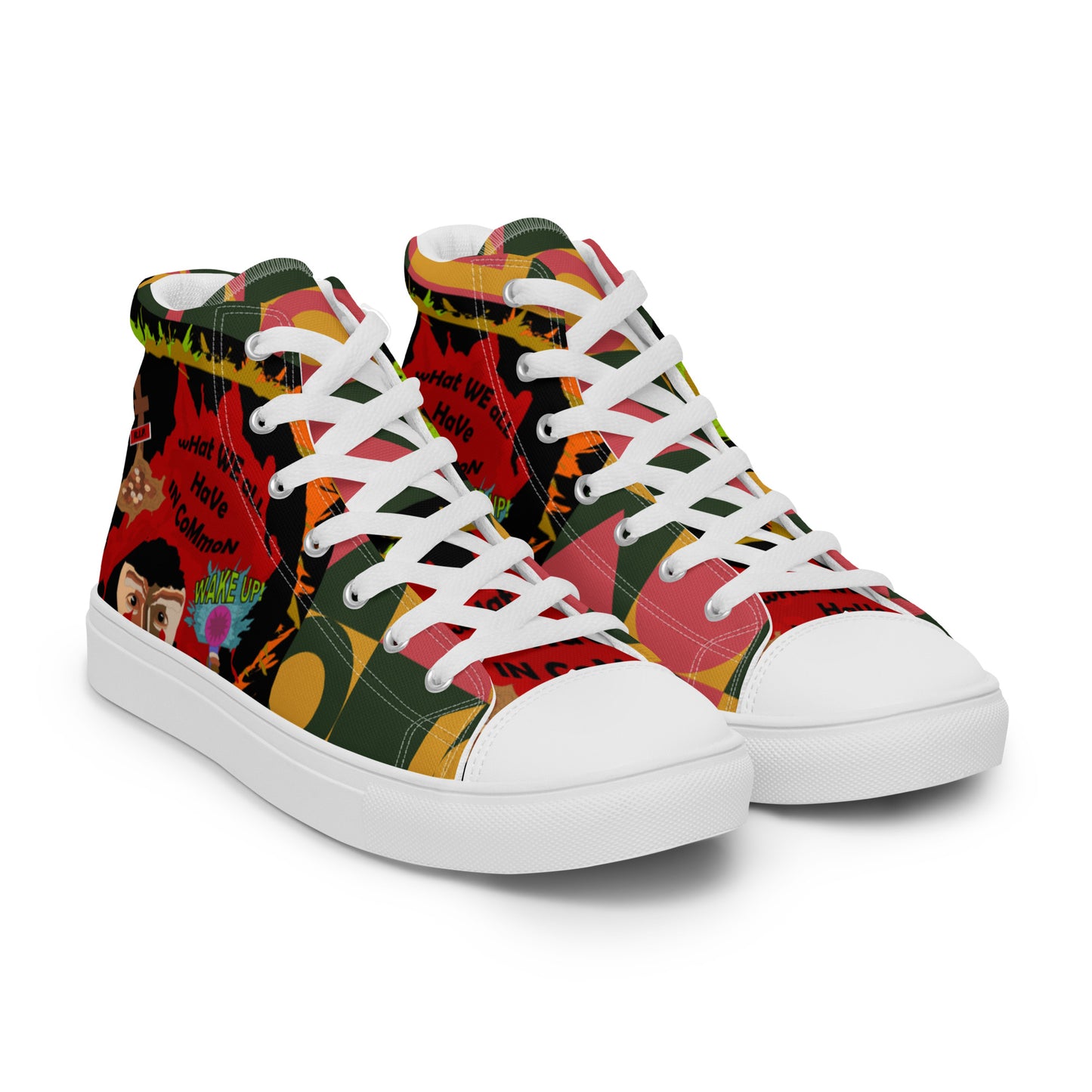 Women’s high top canvas shoes