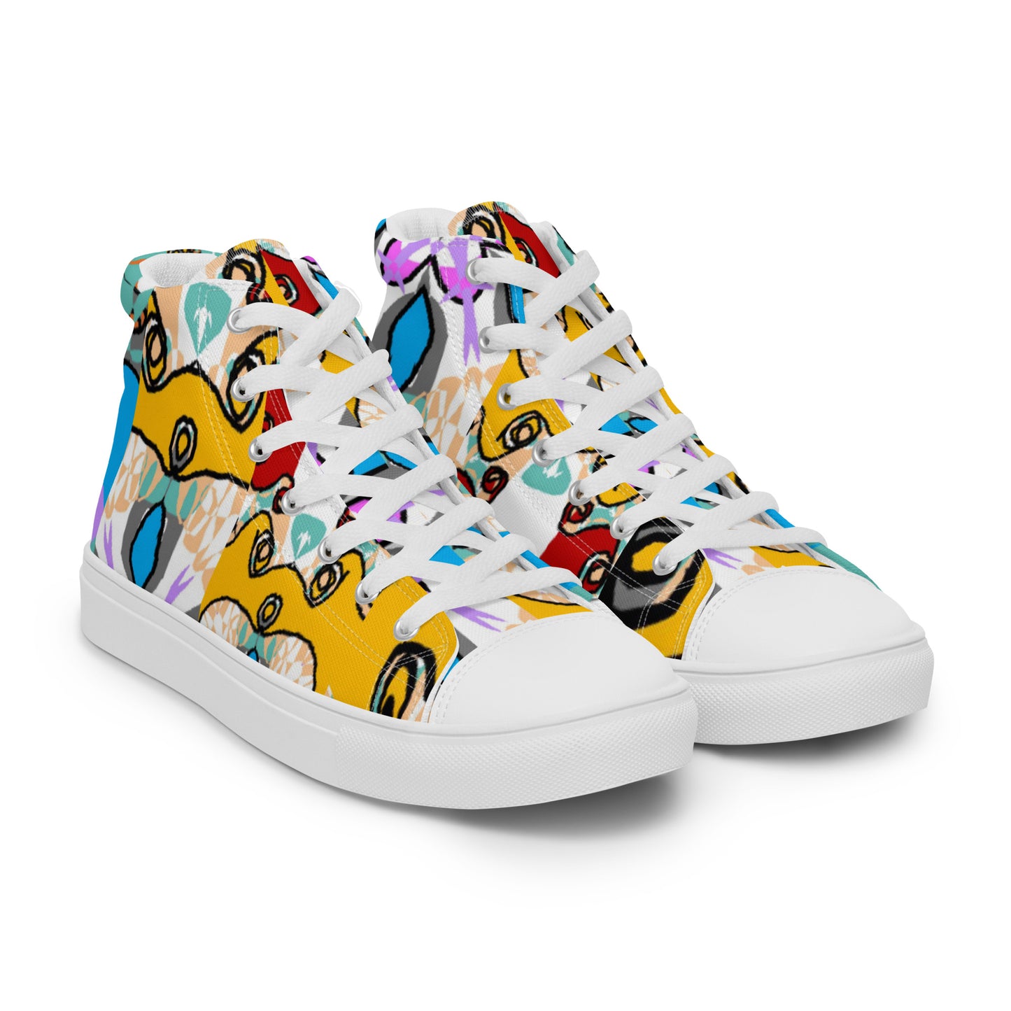 Women’s high top canvas shoes