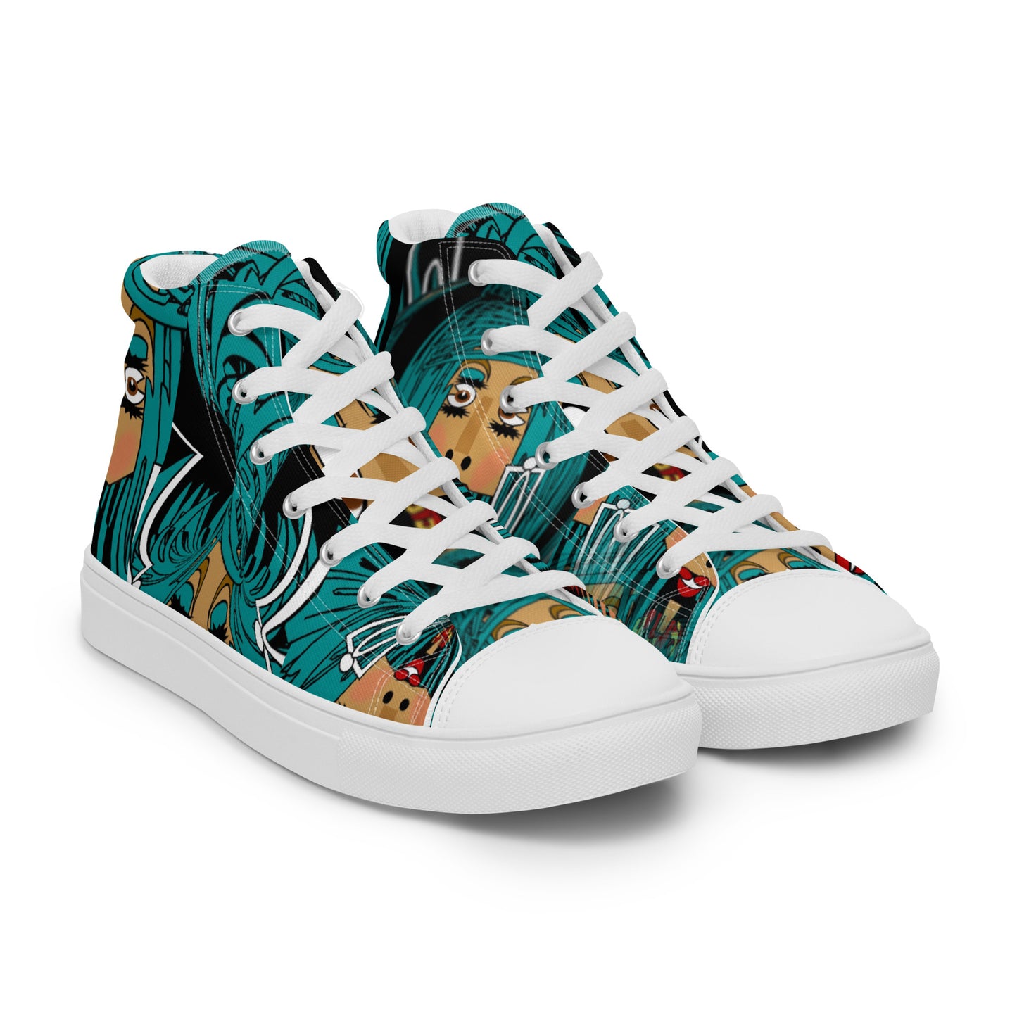 Women’s high top canvas shoes