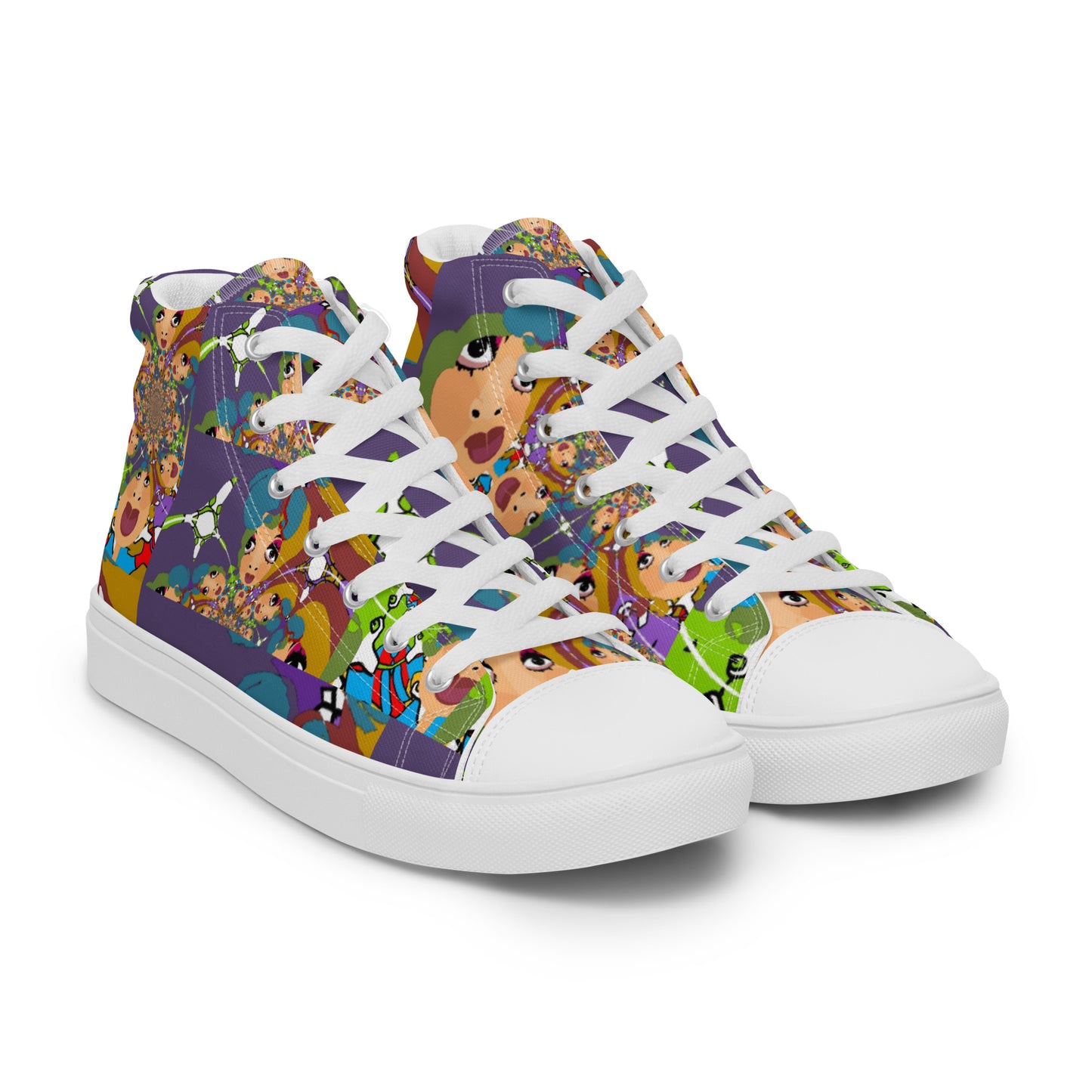 Women’s high top canvas shoes