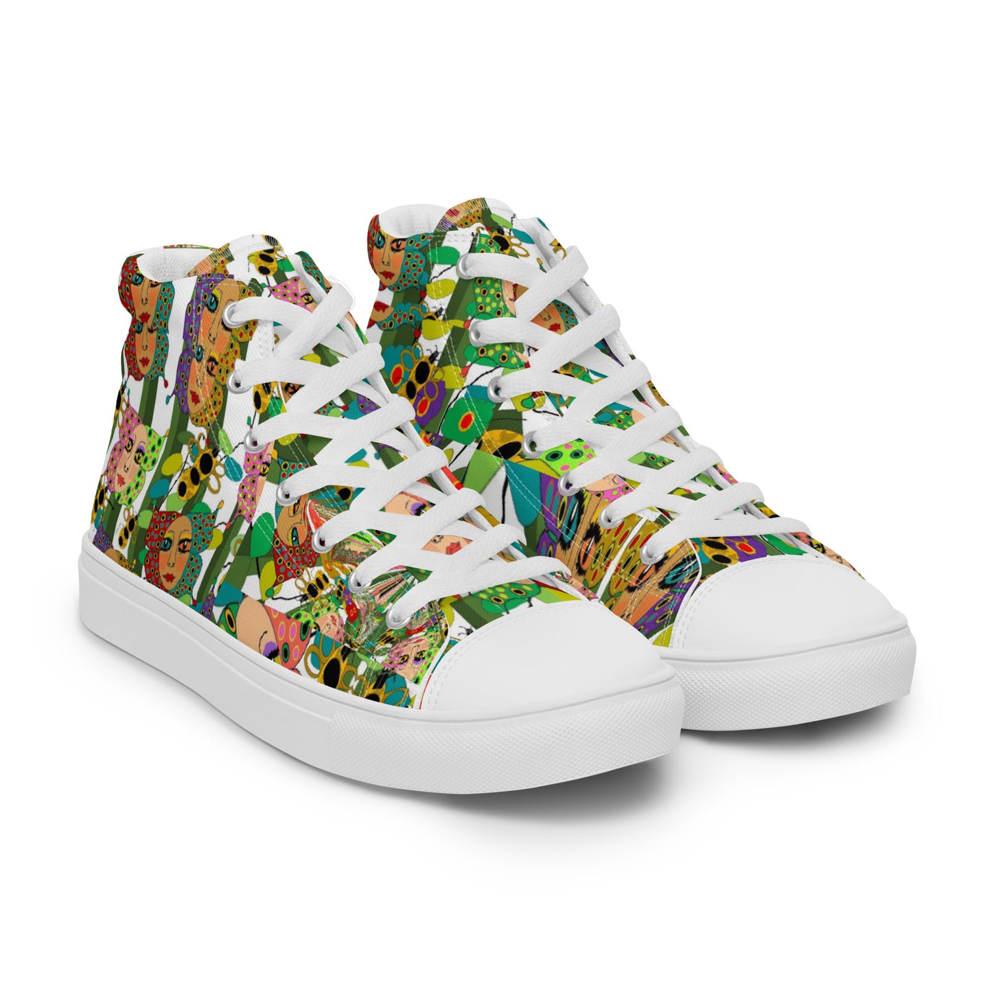 Women’s high top canvas shoes