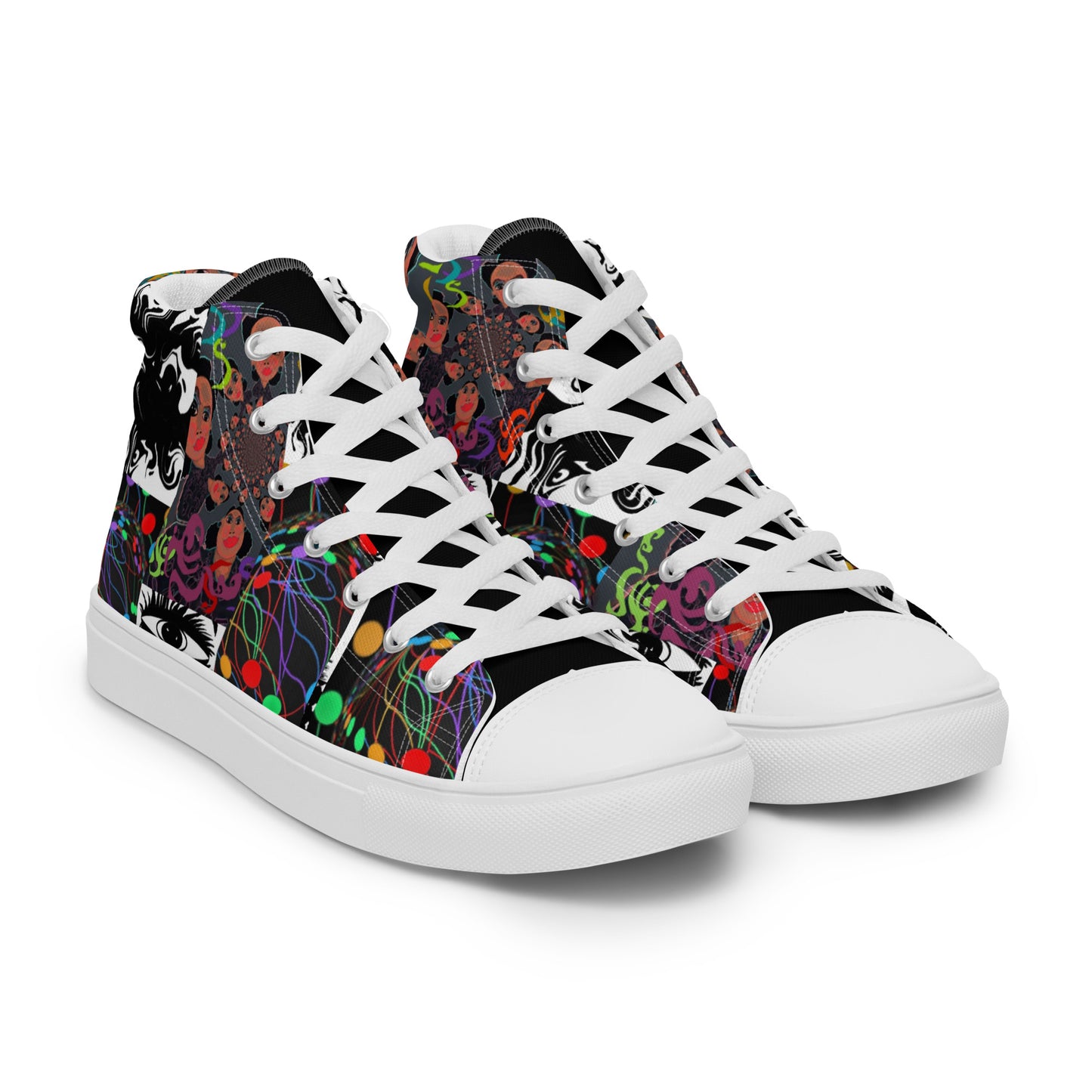 Women’s high top canvas shoes