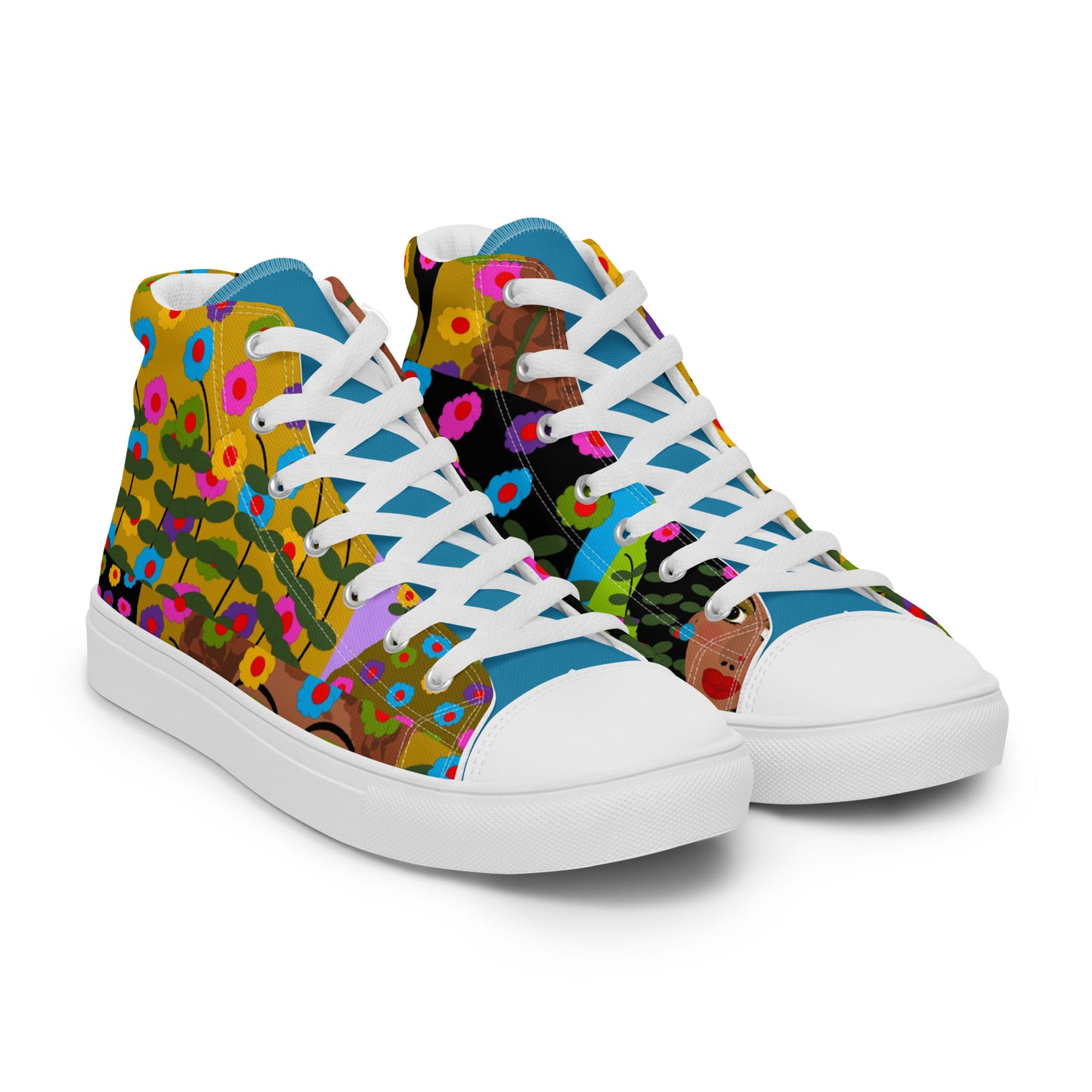 Women’s high top canvas shoes