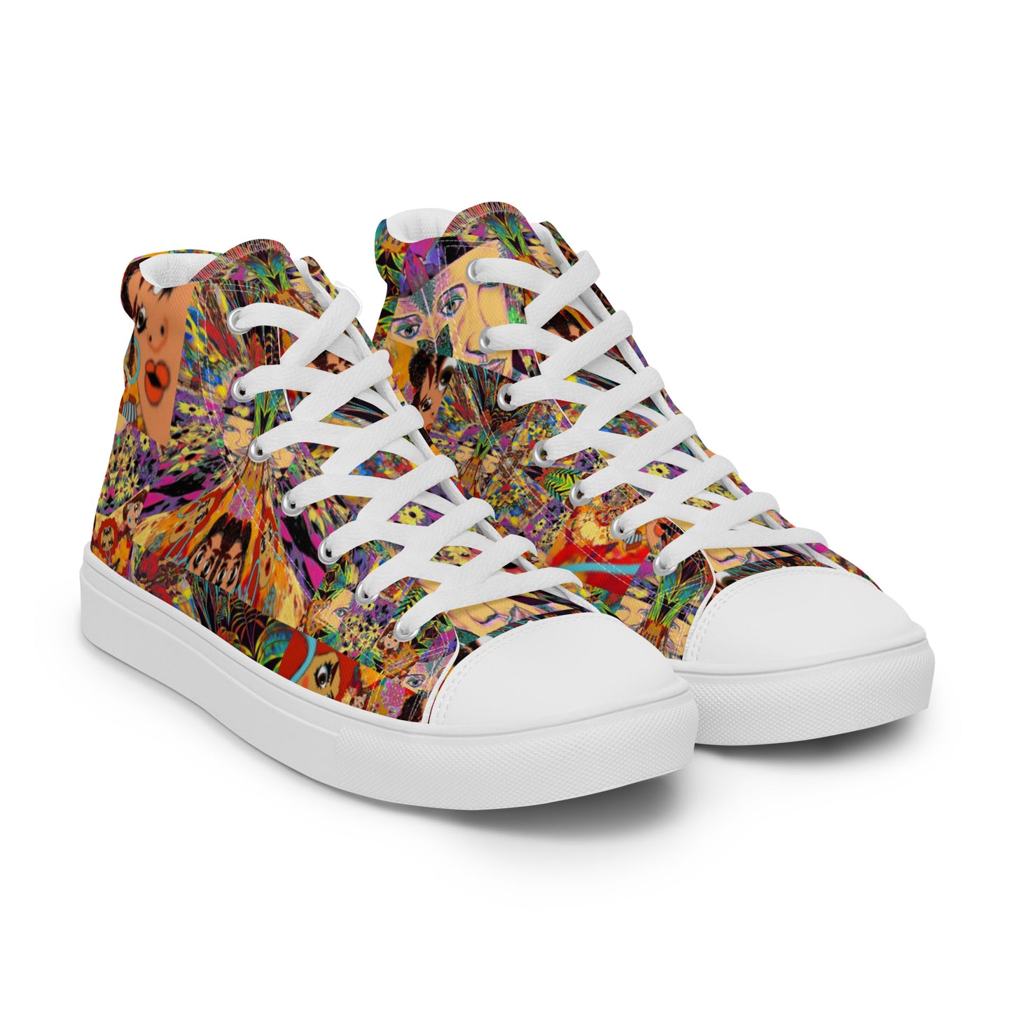 Women’s high top canvas shoes