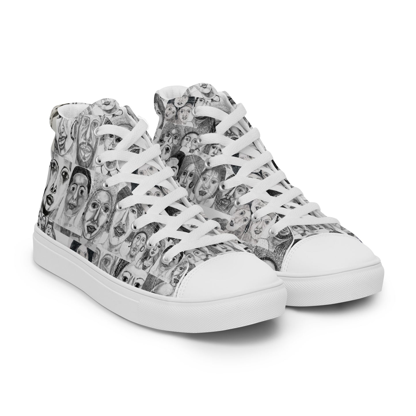 Women’s high top canvas shoes