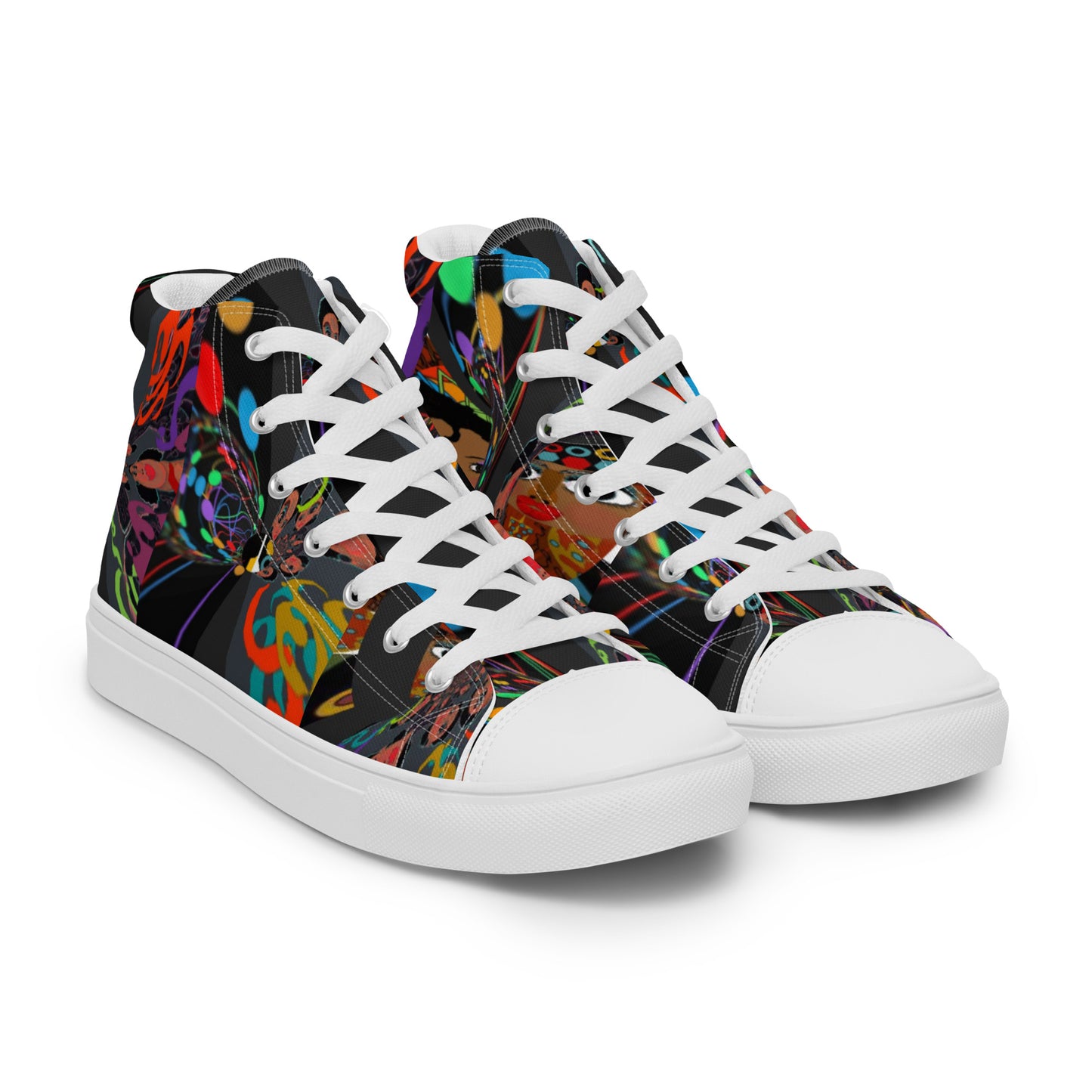 Women’s high top canvas shoes