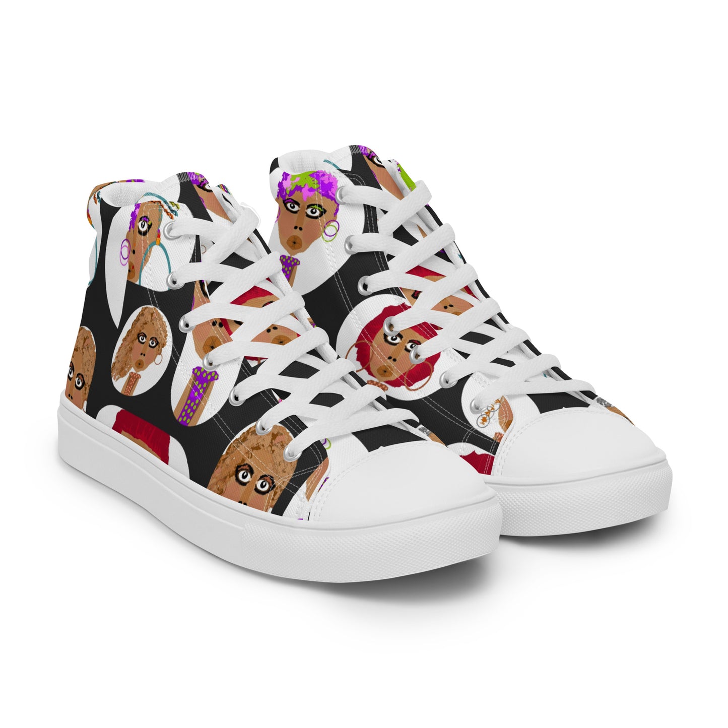 Women’s high top canvas shoes