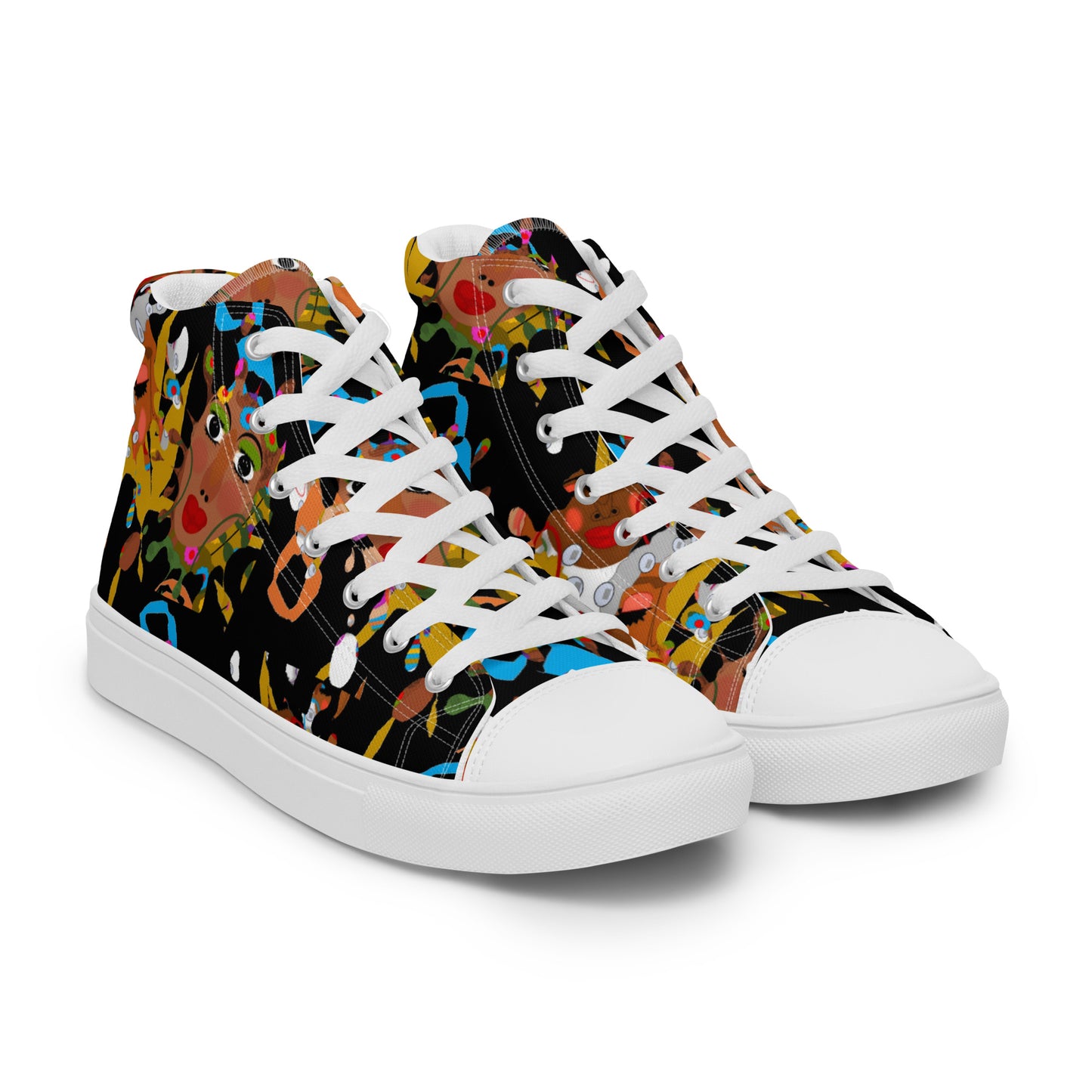 Women’s high top canvas shoes