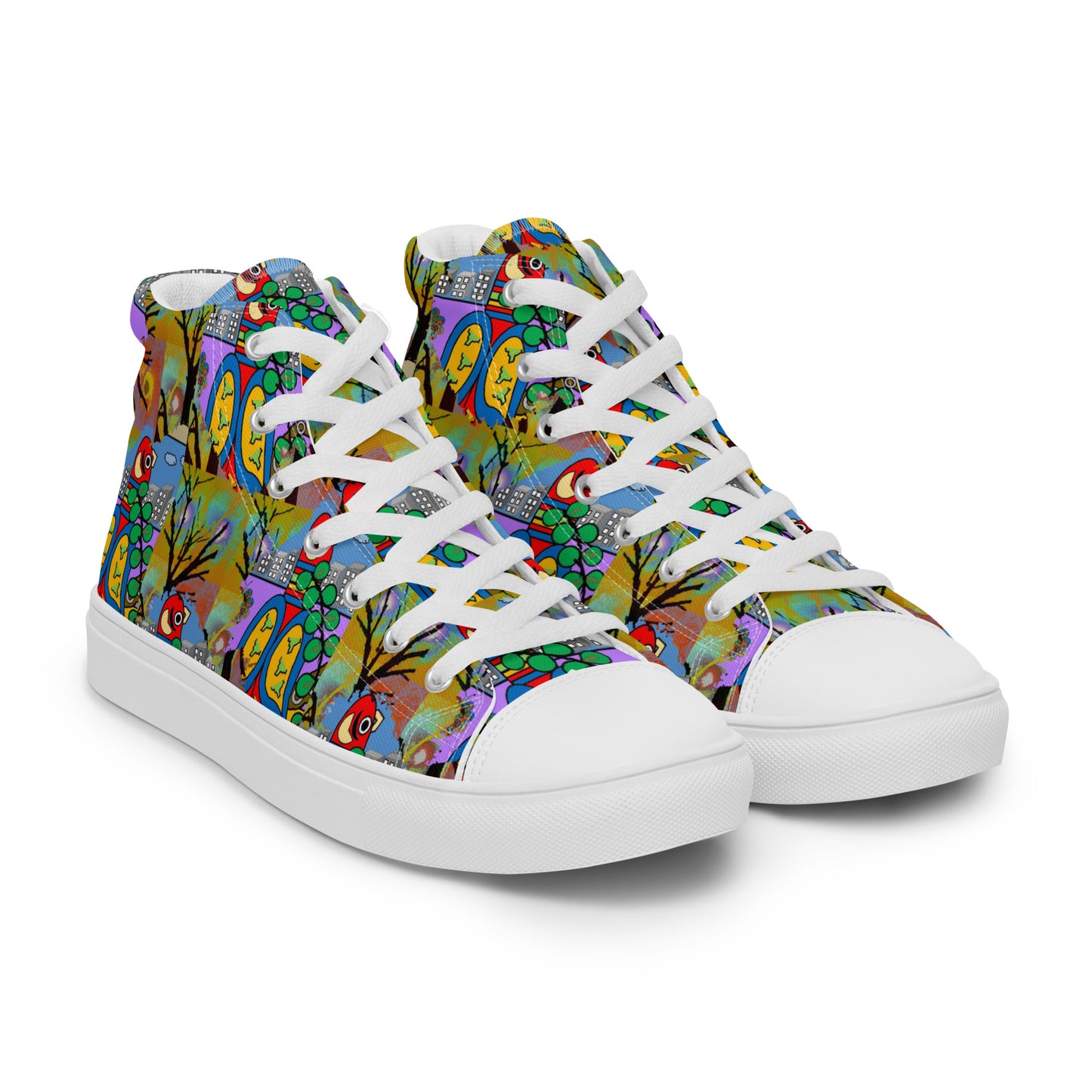 Women’s high top canvas shoes