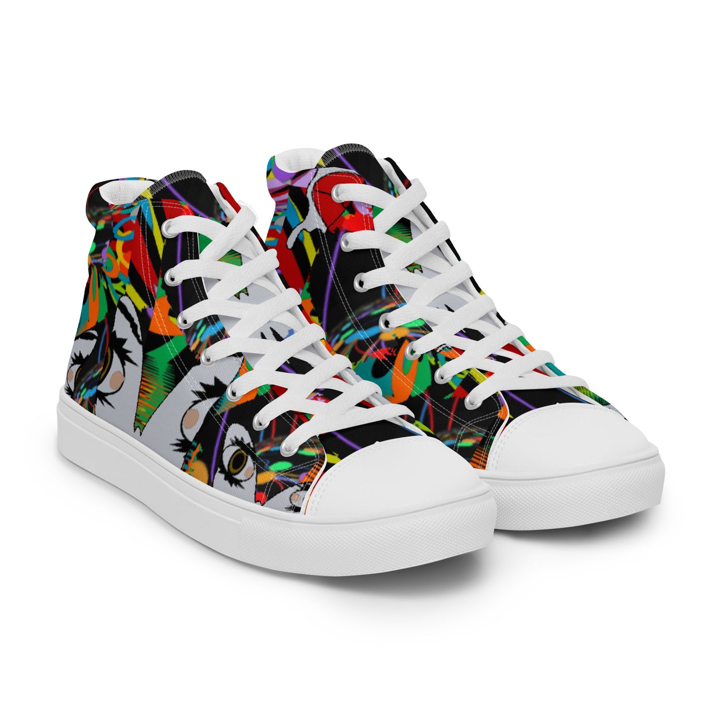 Women’s high top canvas shoes