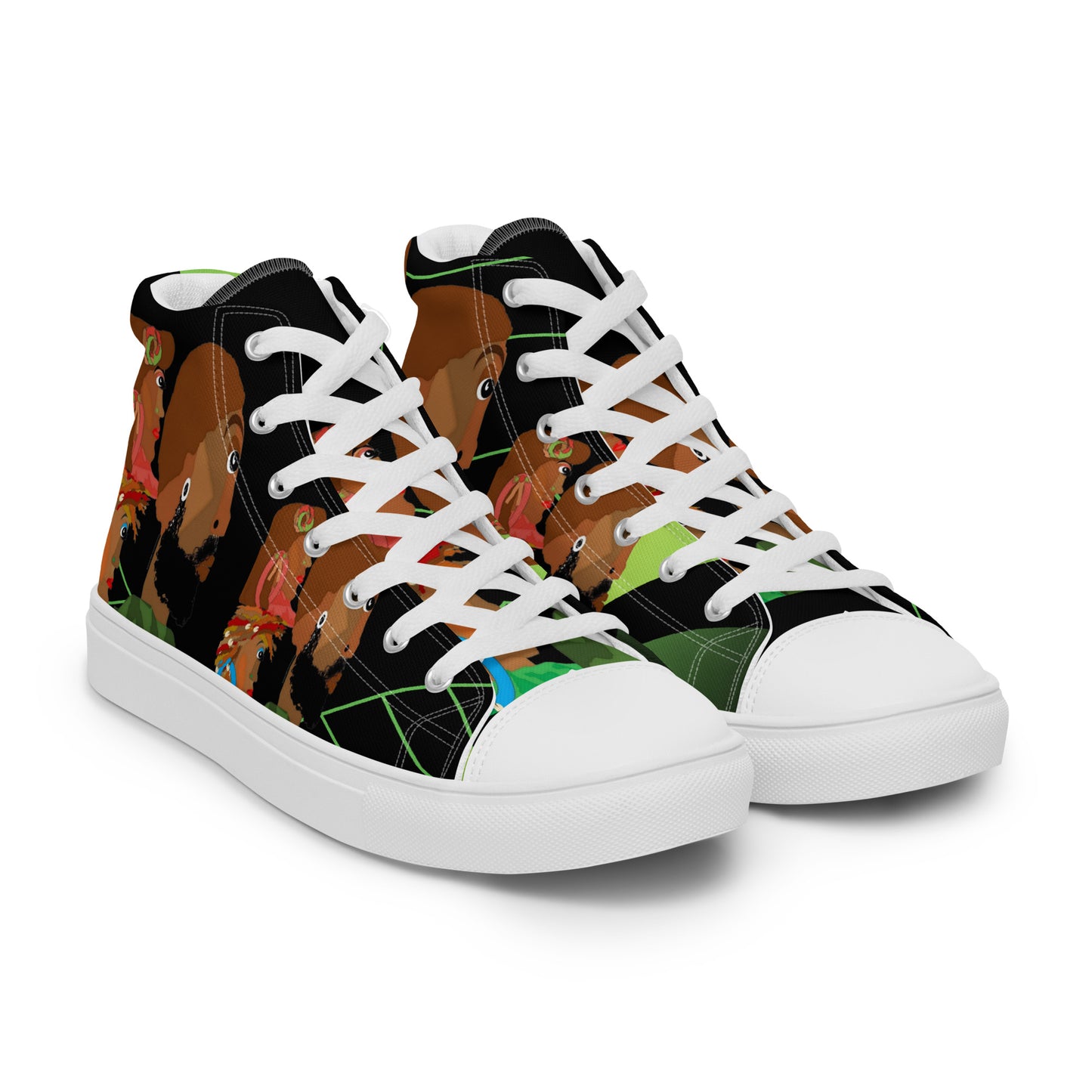 Women’s high top canvas shoes