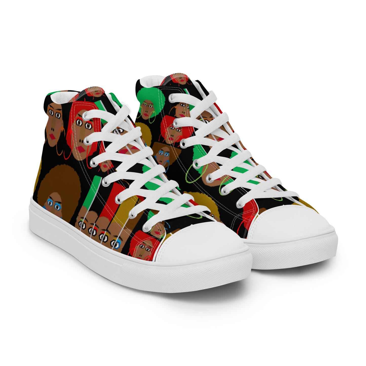 Women’s high top canvas shoes