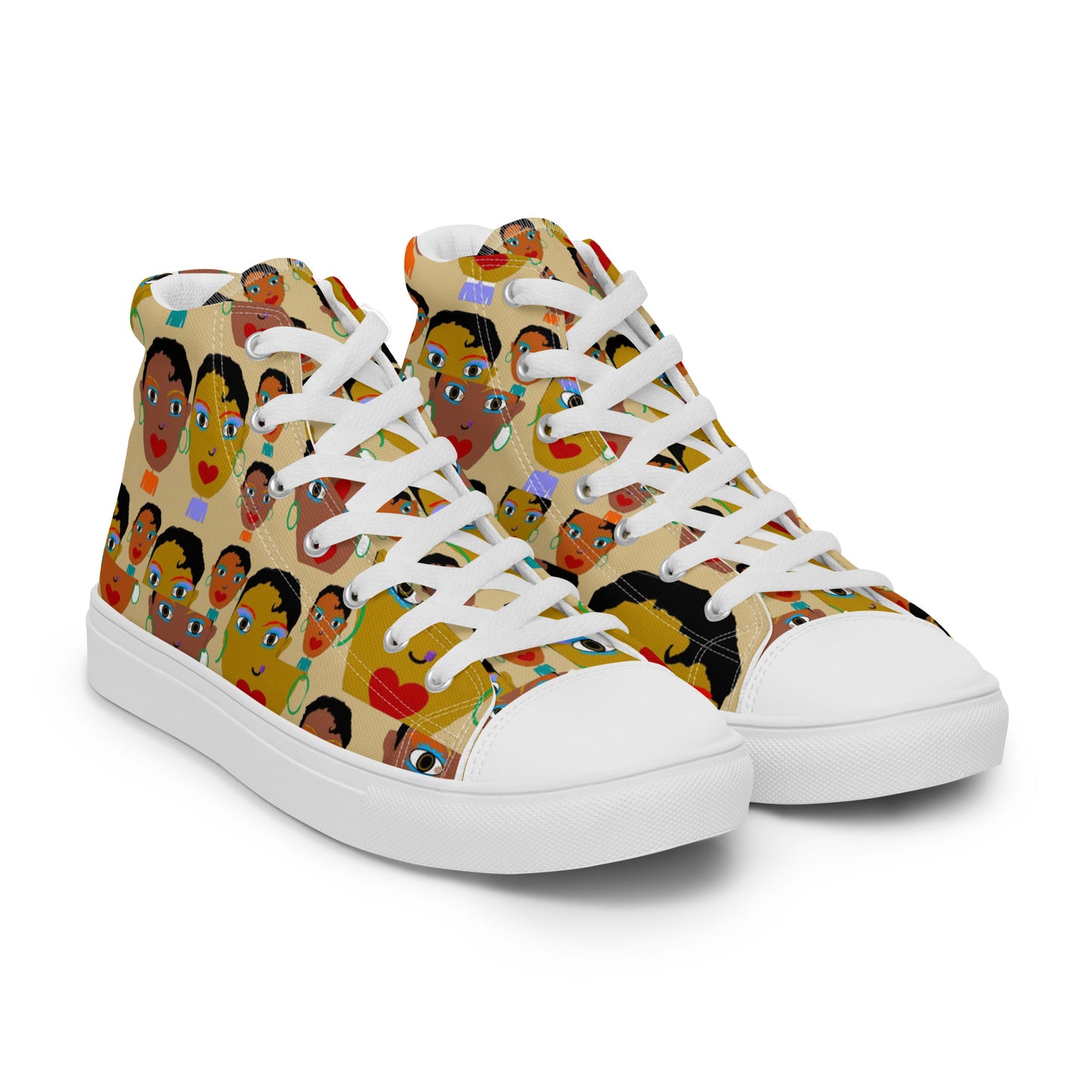 Women’s high top canvas shoes