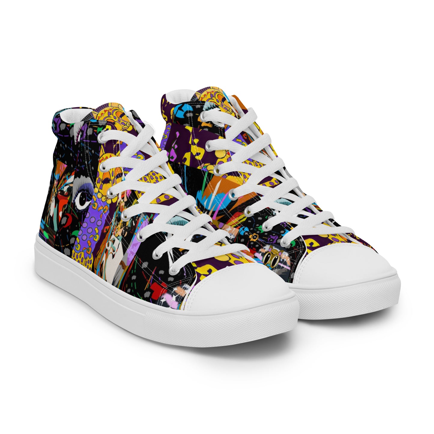 Women’s high top canvas shoes