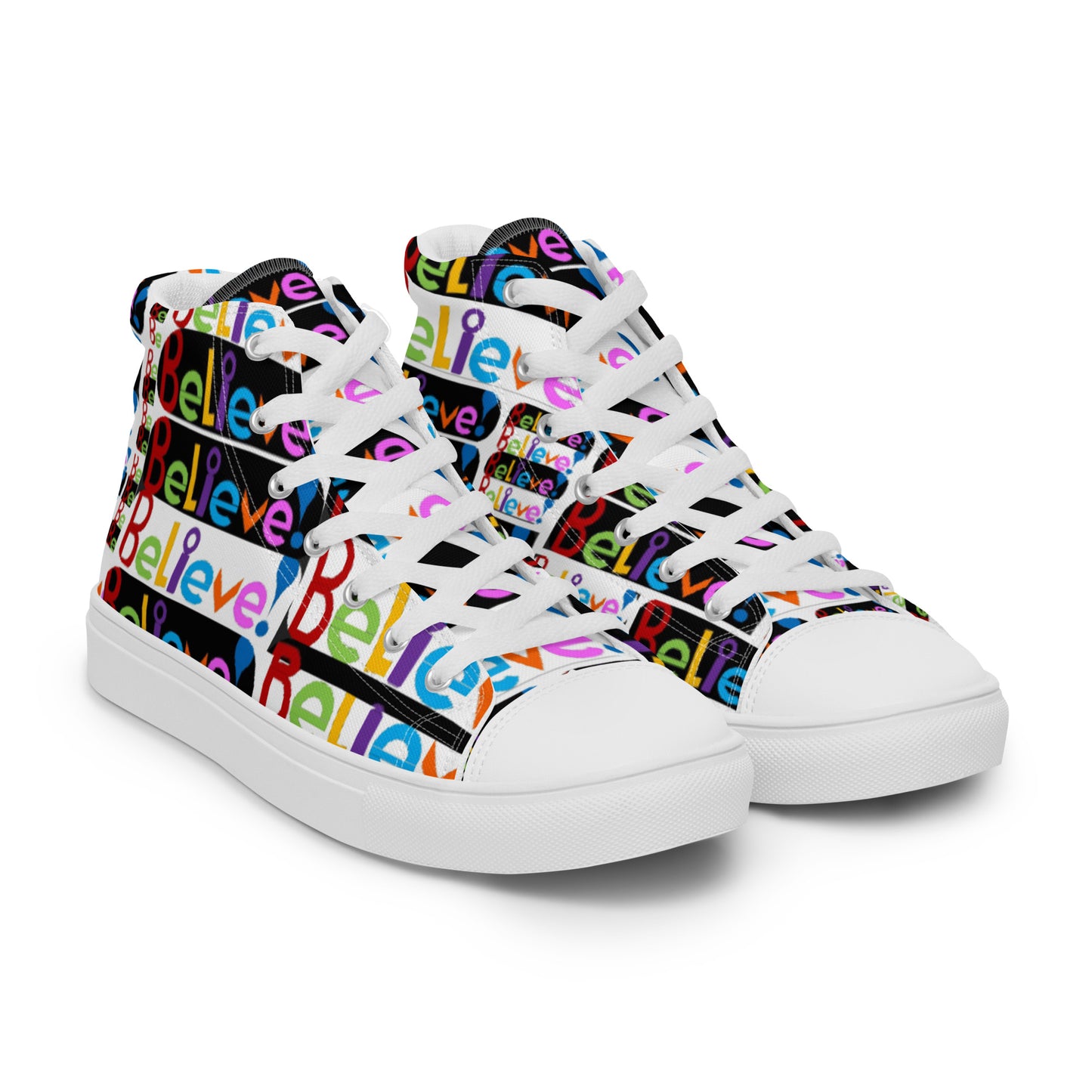 Women’s high top canvas shoes