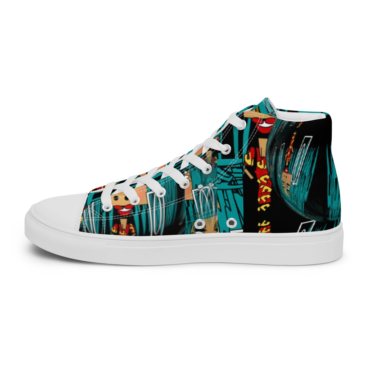 Women’s high top canvas shoes