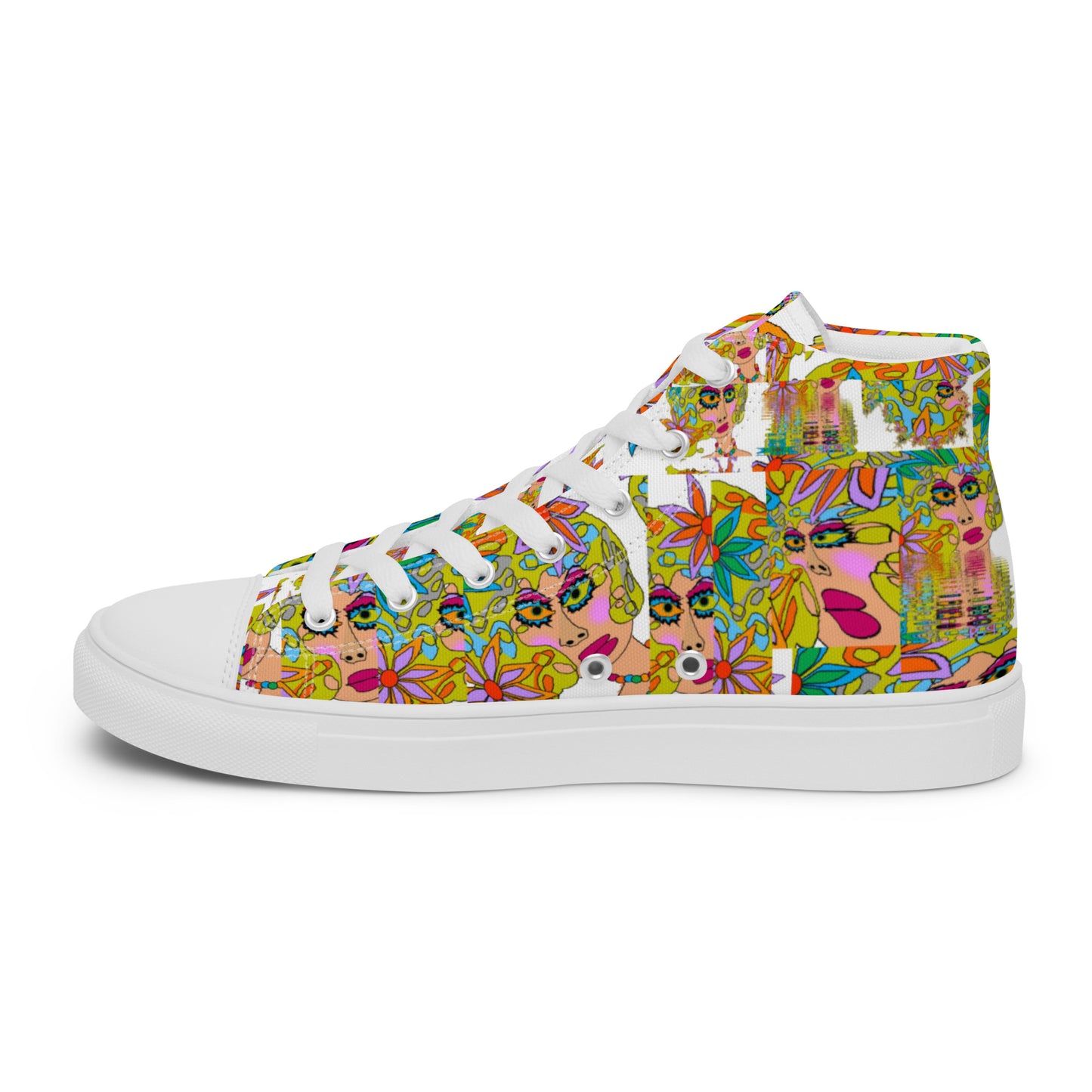 Women’s high top canvas shoes