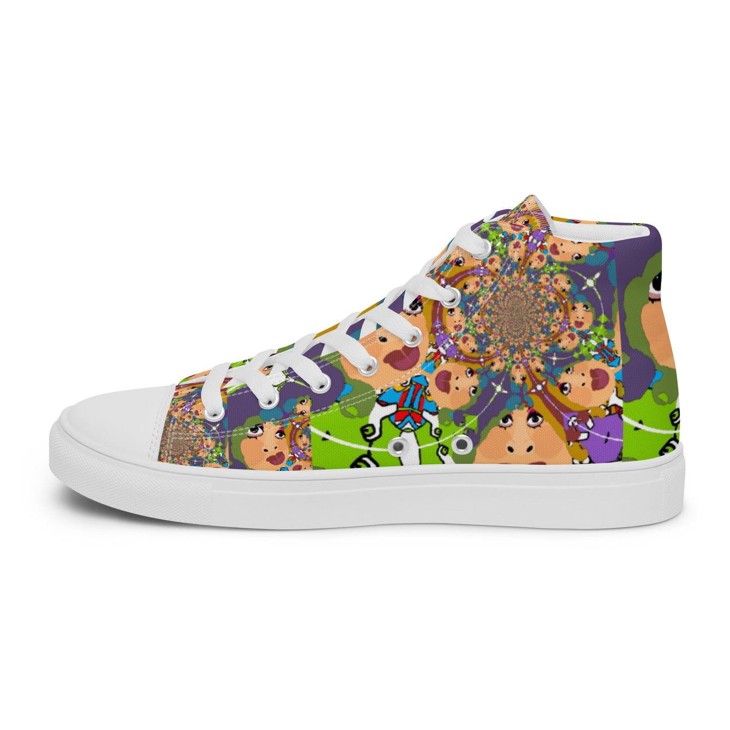 Women’s high top canvas shoes