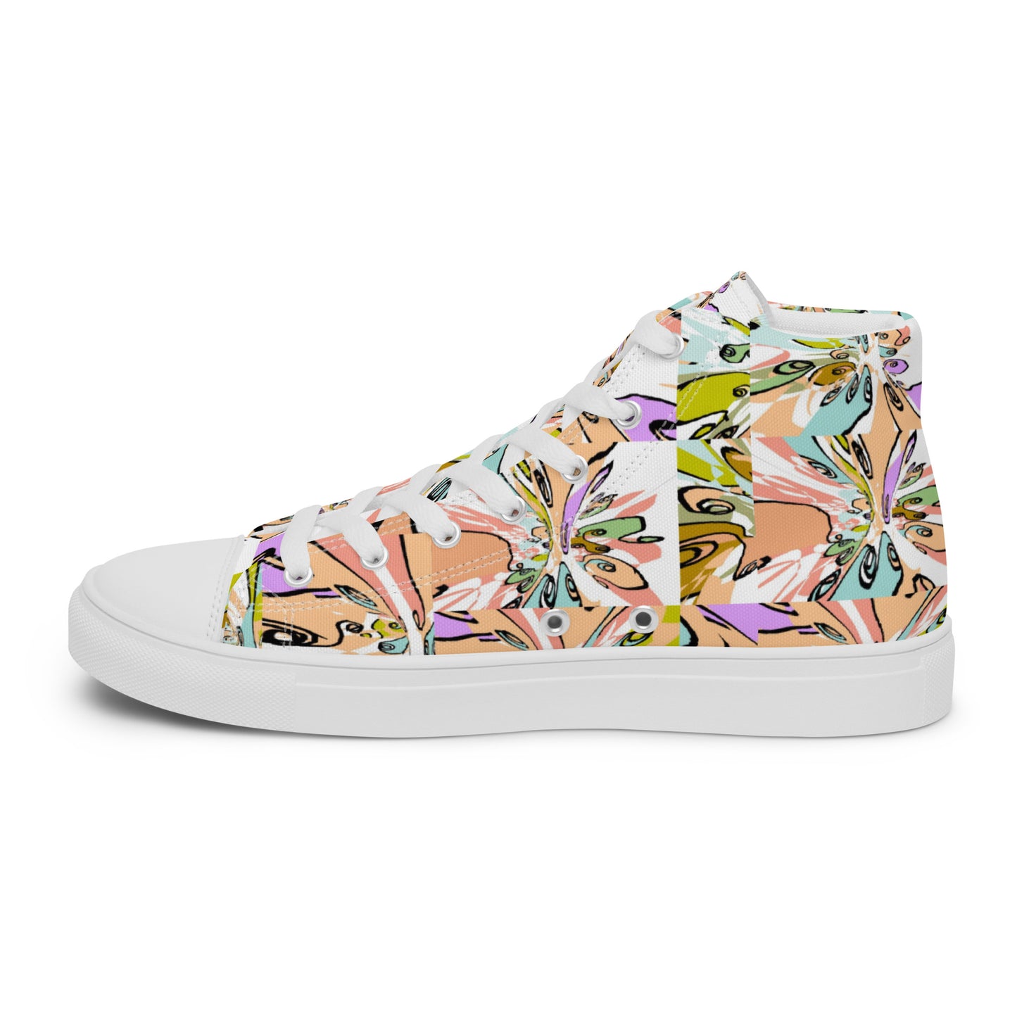 Women’s high top canvas shoes