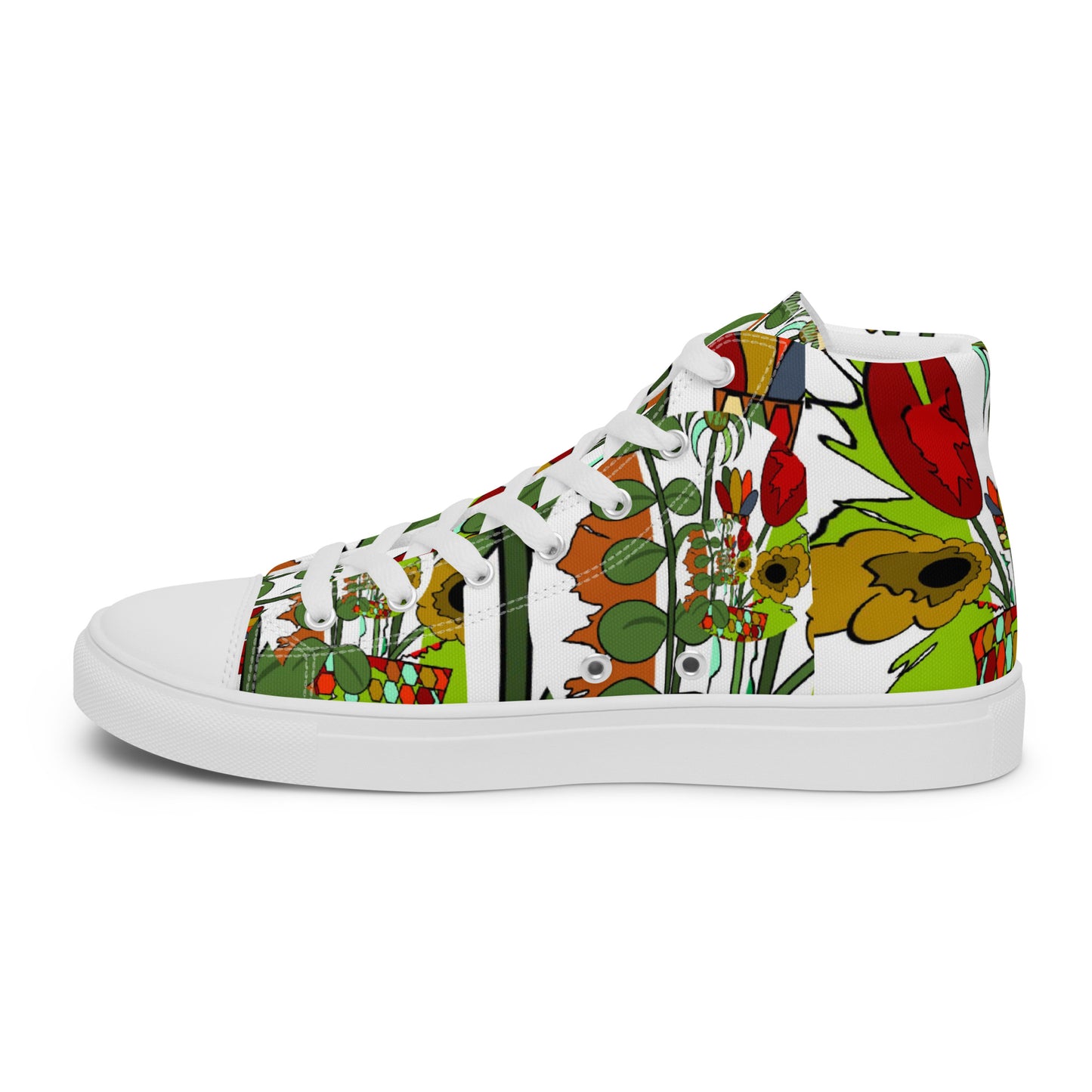 Women’s high top canvas shoes