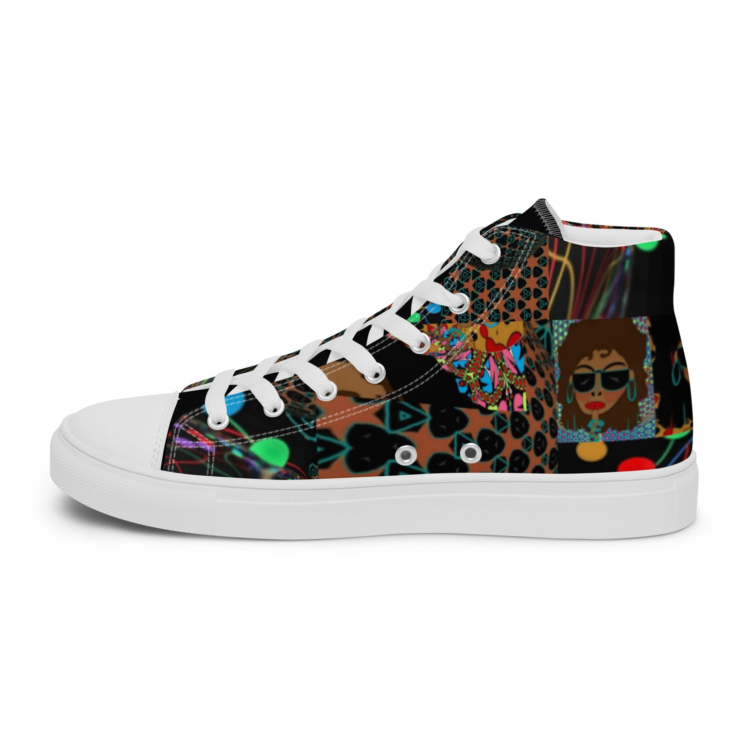 Women’s high top canvas shoes