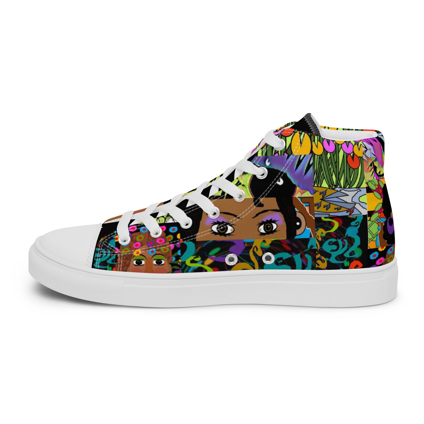 Women’s high top canvas shoes