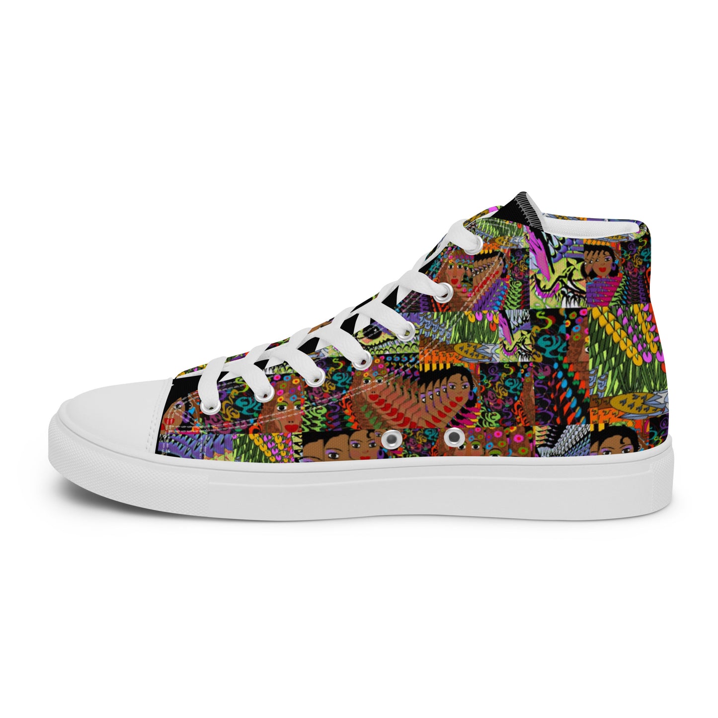 Women’s high top canvas shoes