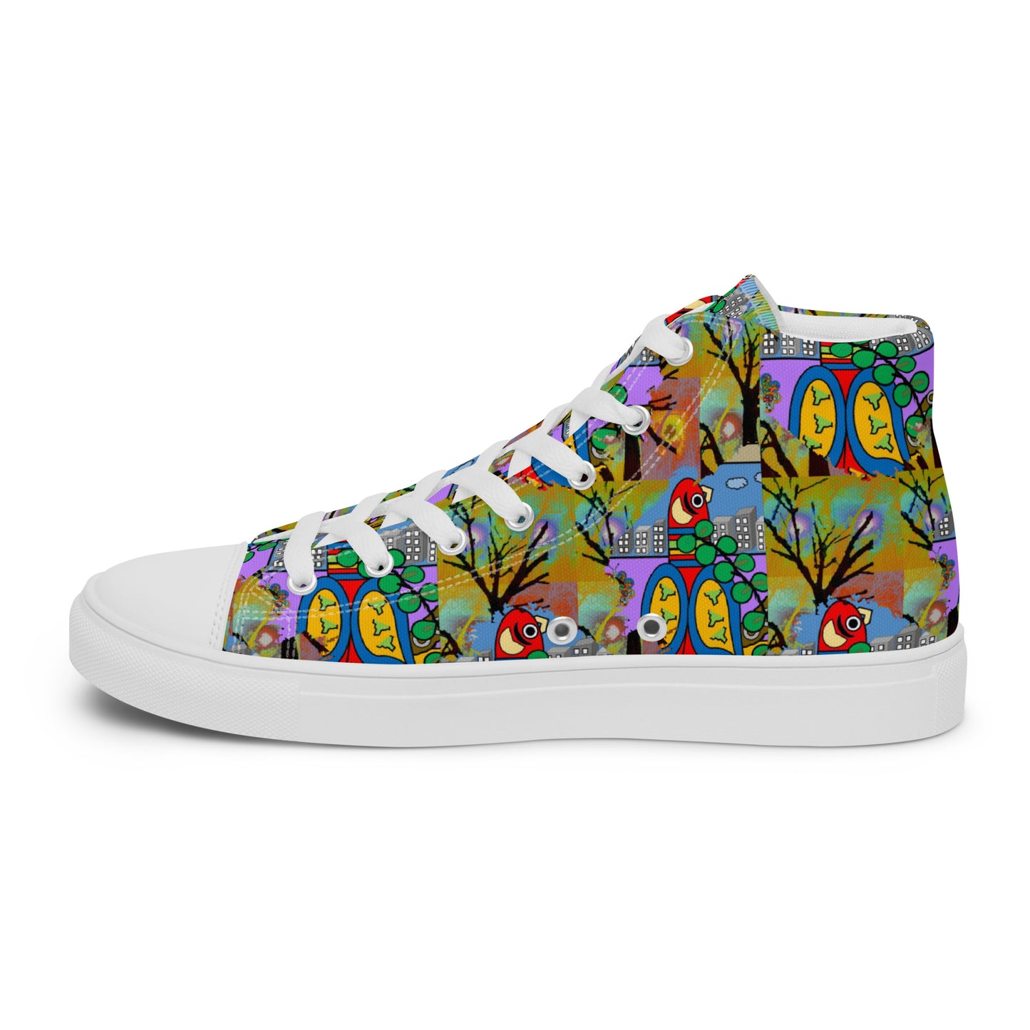 Women’s high top canvas shoes