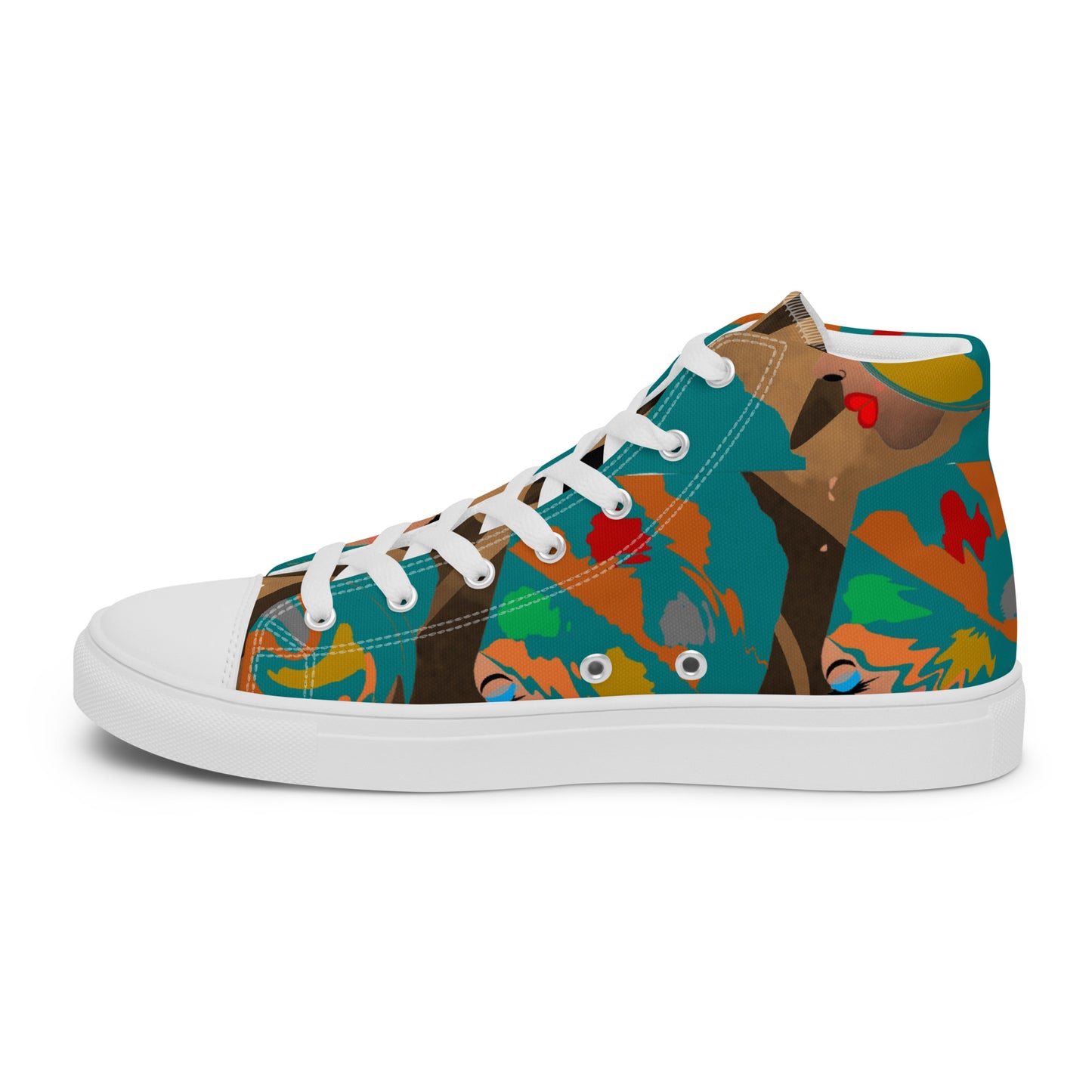 Women’s high top canvas shoes