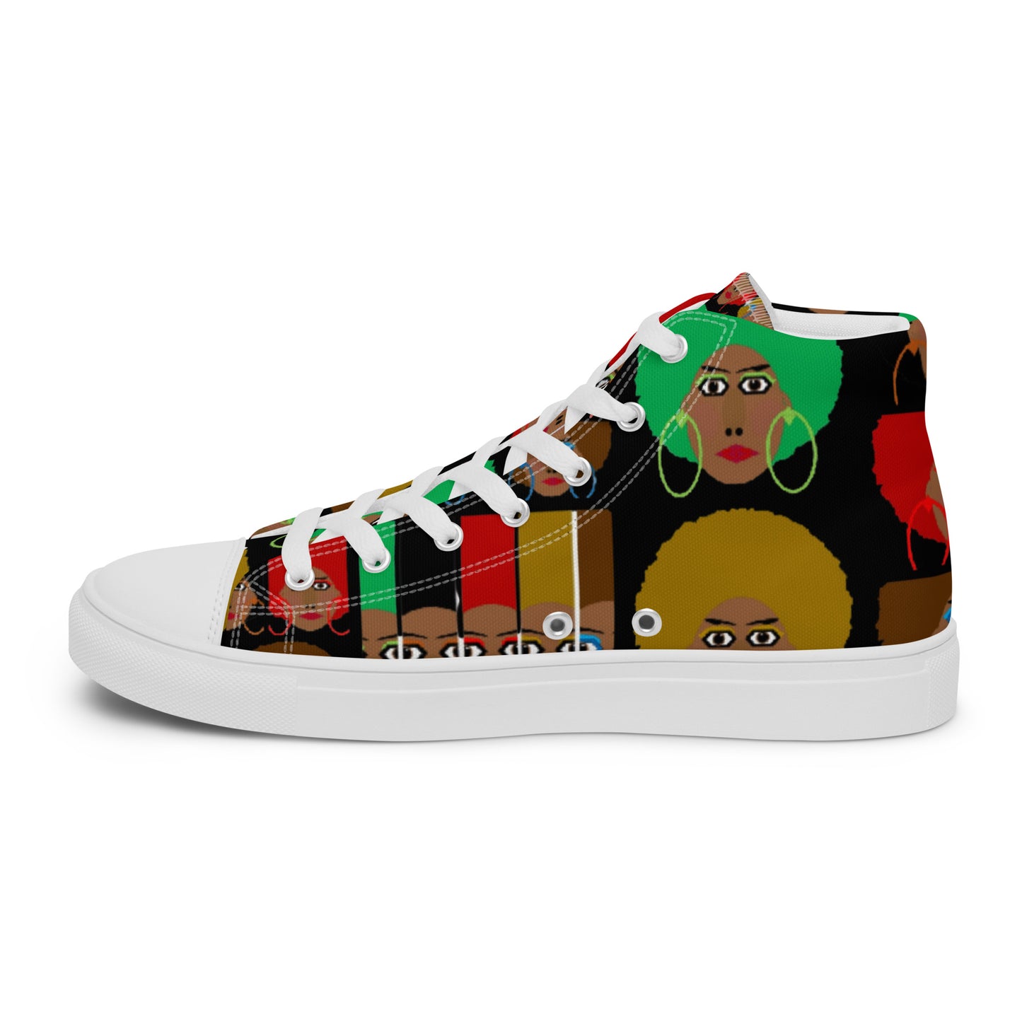 Women’s high top canvas shoes