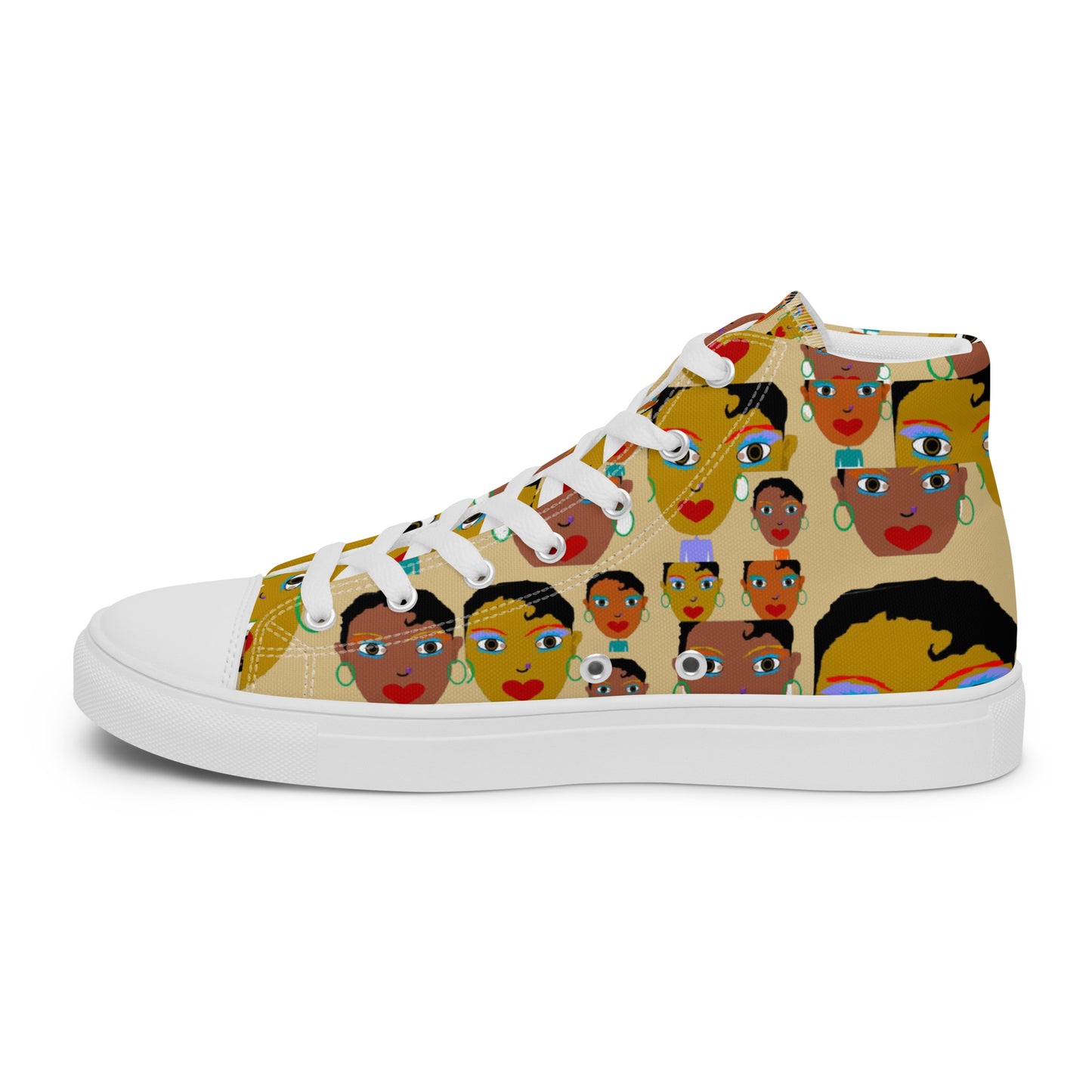 Women’s high top canvas shoes