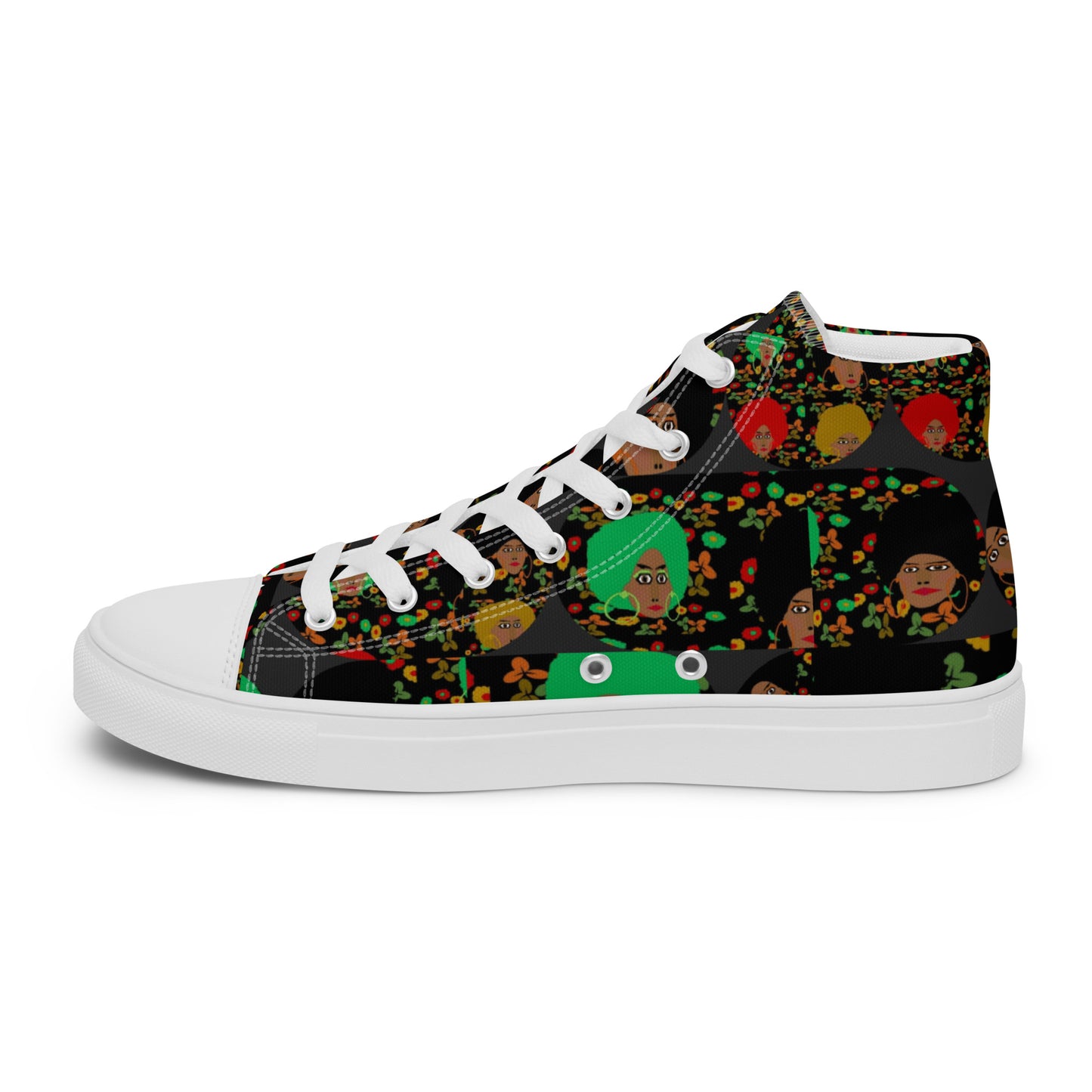 Women’s high top canvas shoes