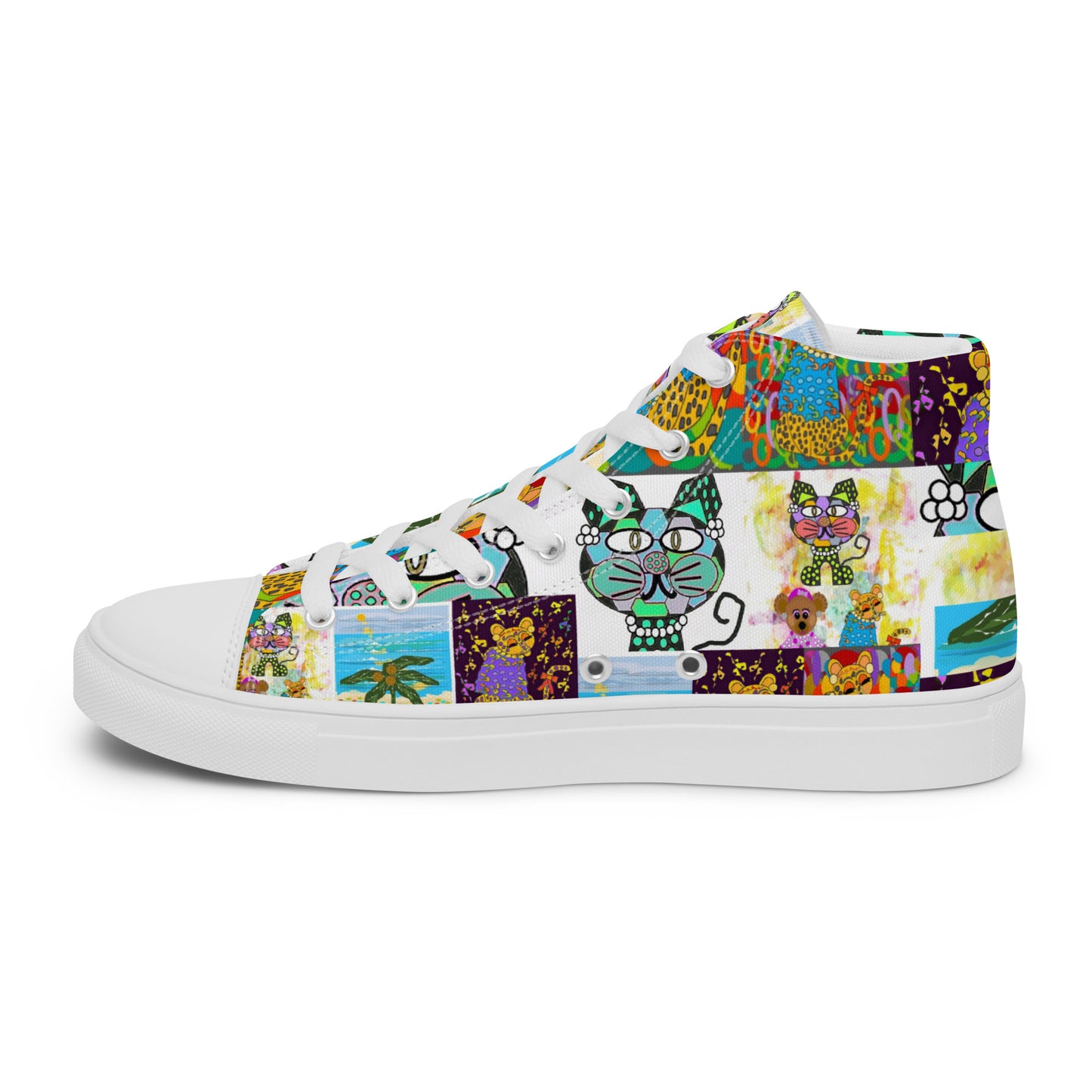 Women’s high top canvas shoes