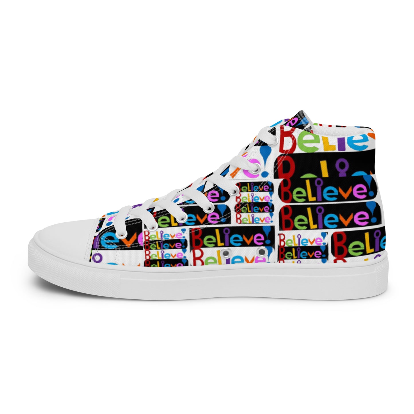 Women’s high top canvas shoes