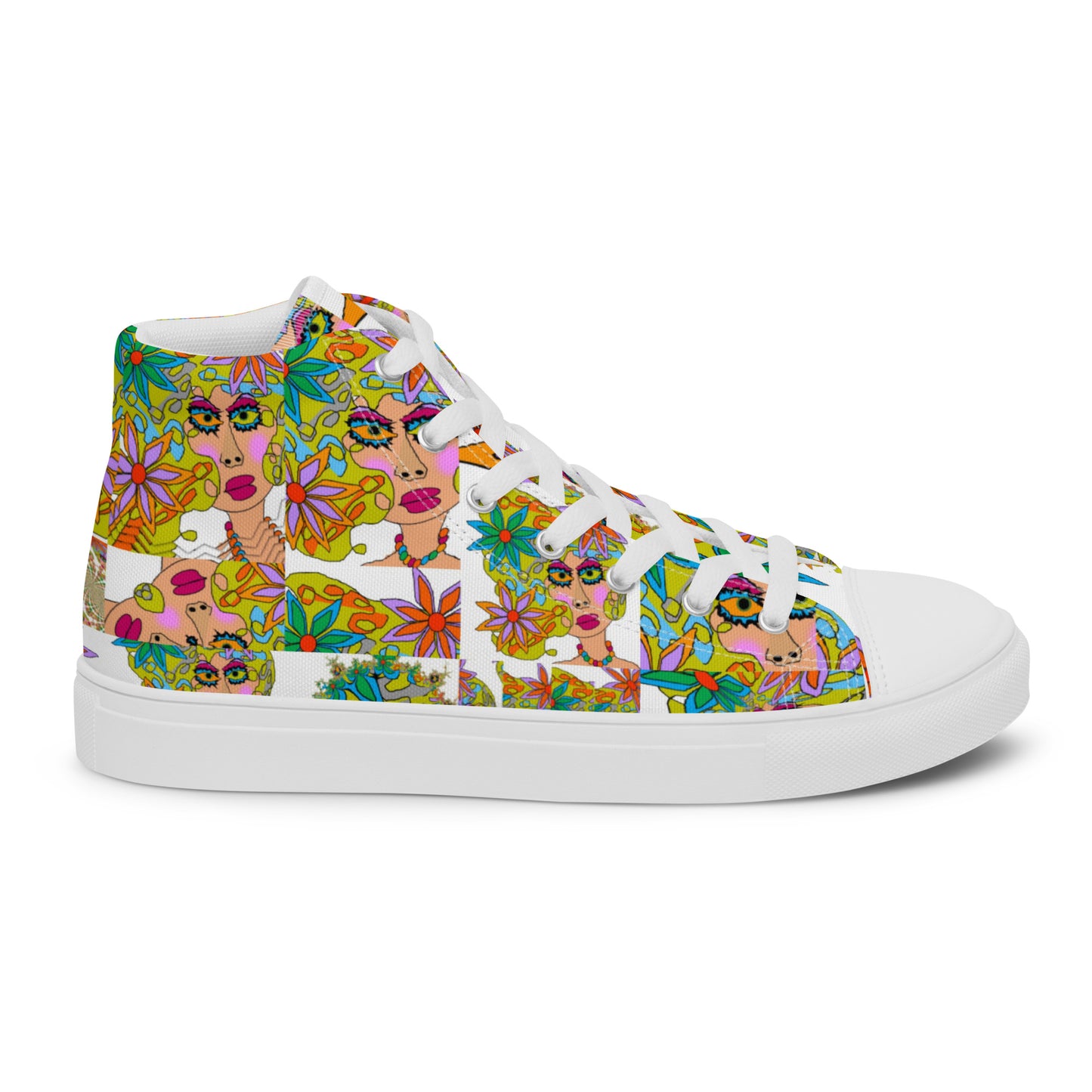 Women’s high top canvas shoes