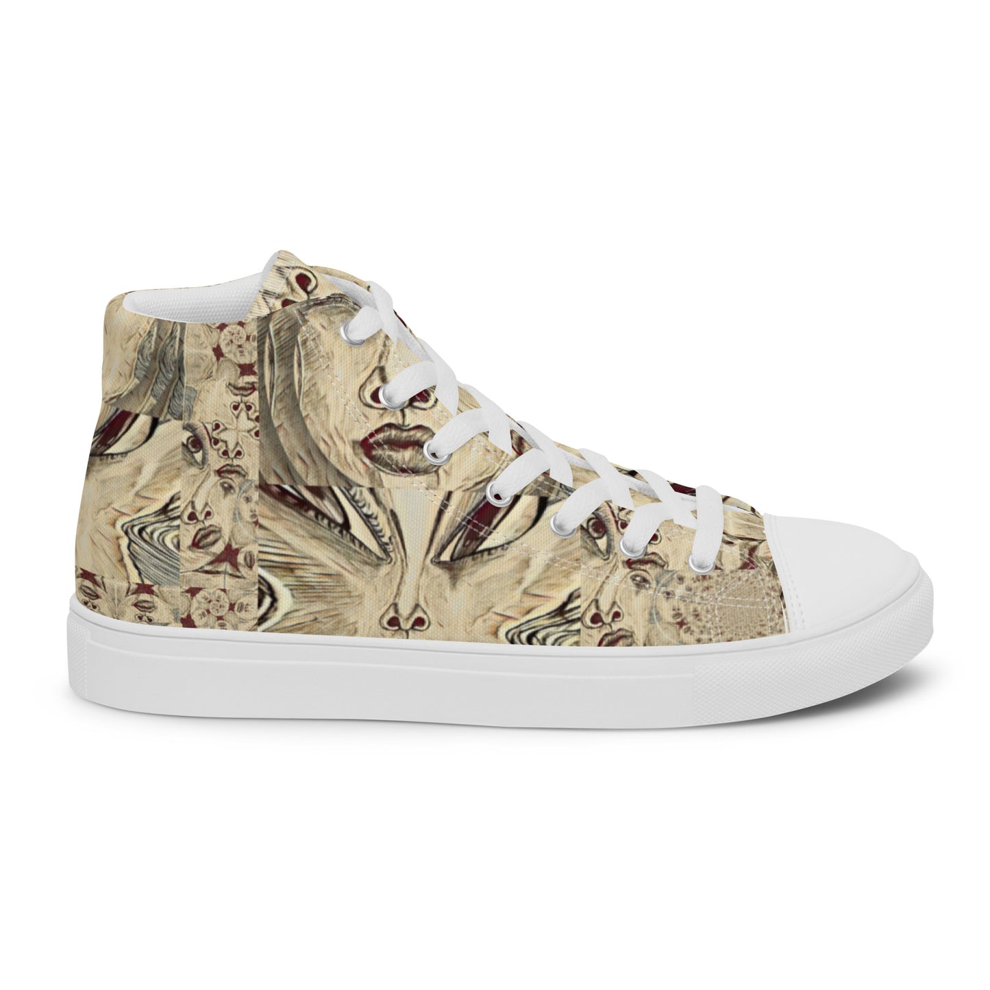 Women’s high top canvas shoes