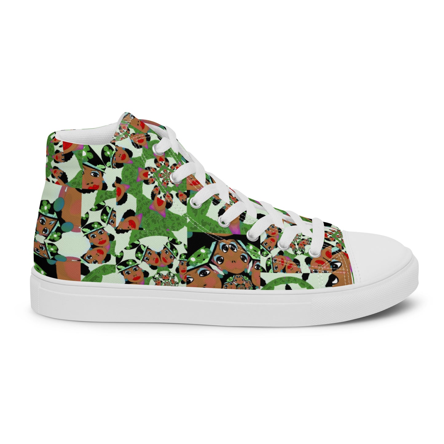 Women’s high top canvas shoes