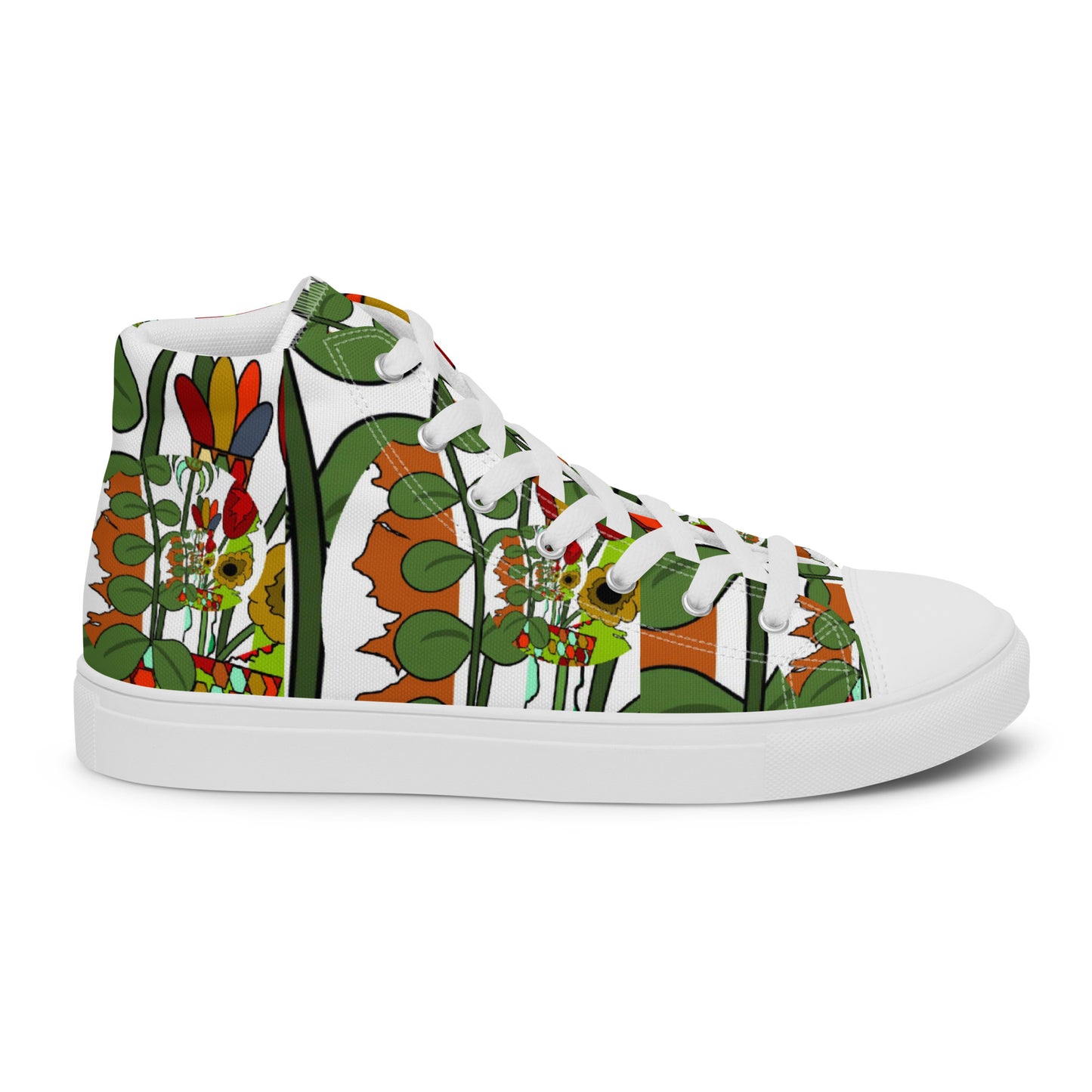 Women’s high top canvas shoes