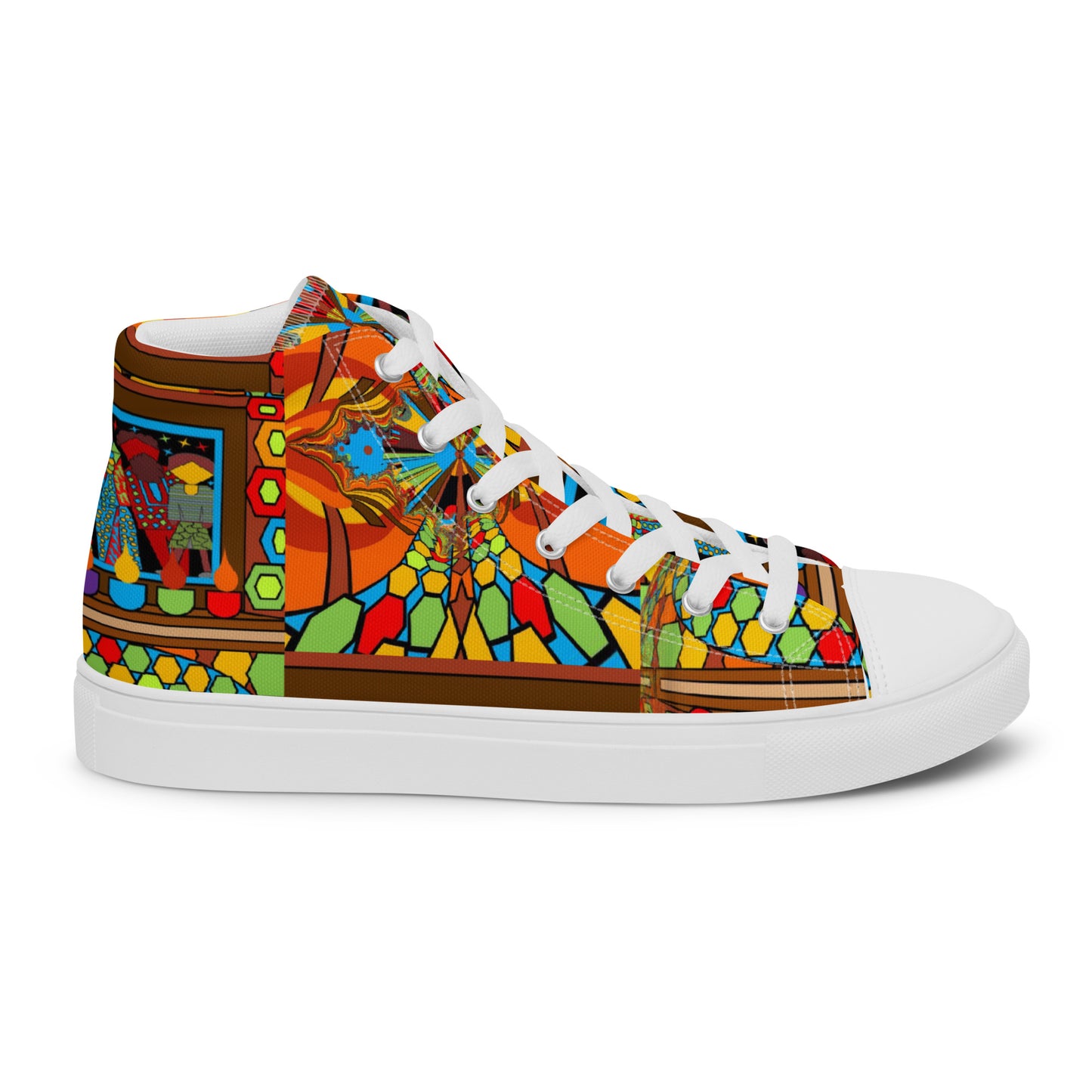 Women’s high top canvas shoes