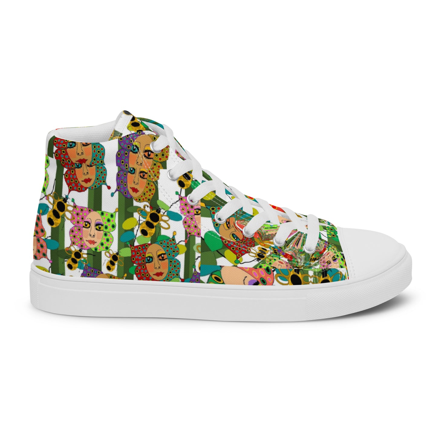 Women’s high top canvas shoes