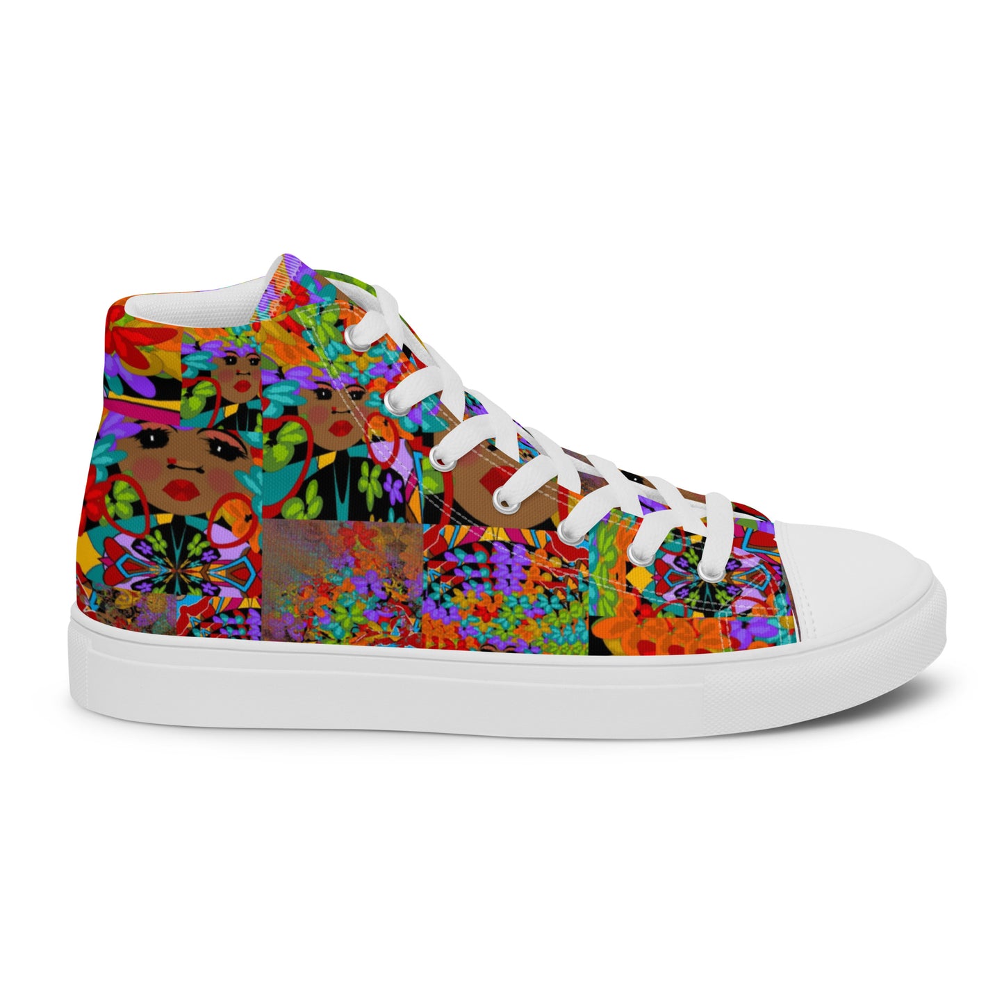 Women’s high top canvas shoes