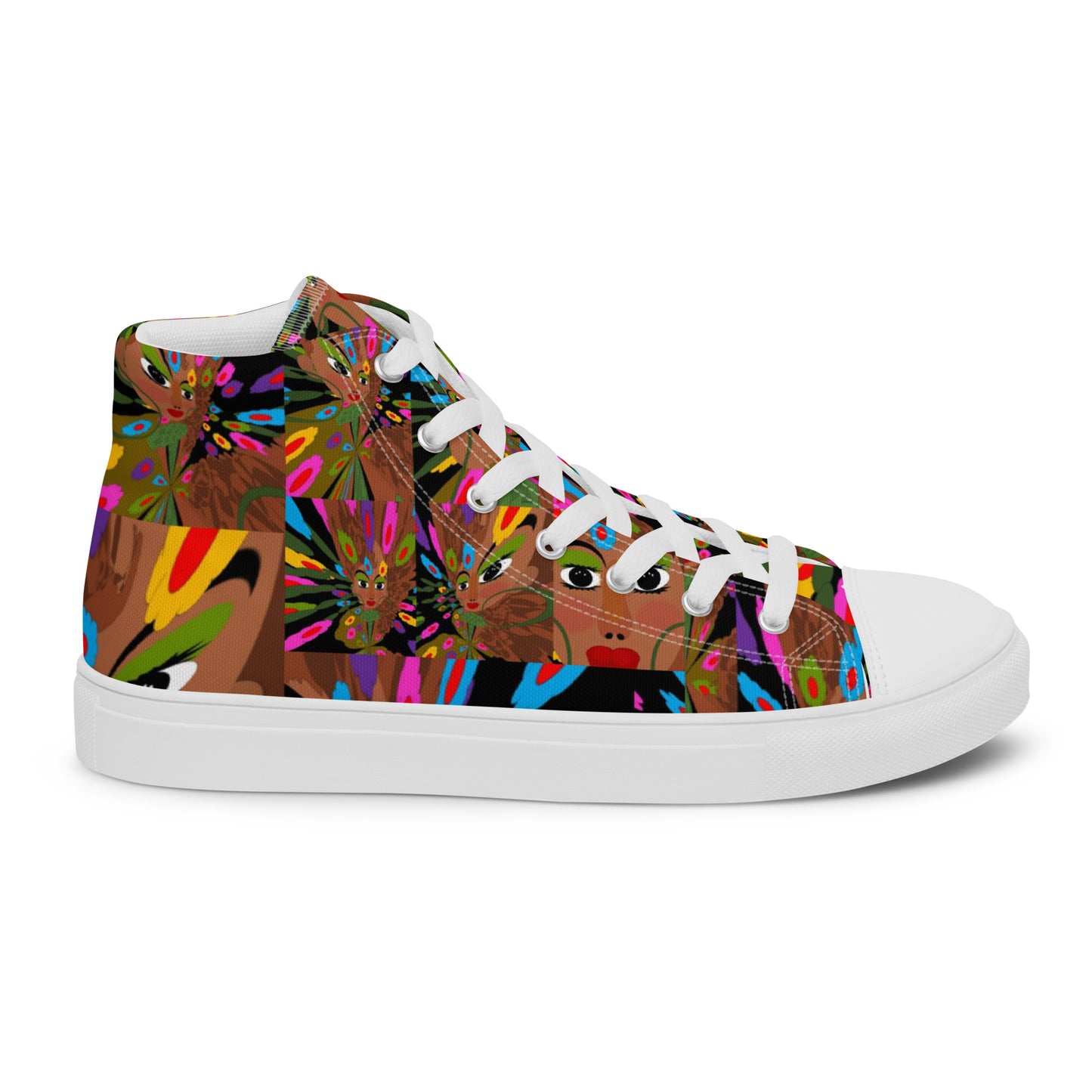 Women’s high top canvas shoes