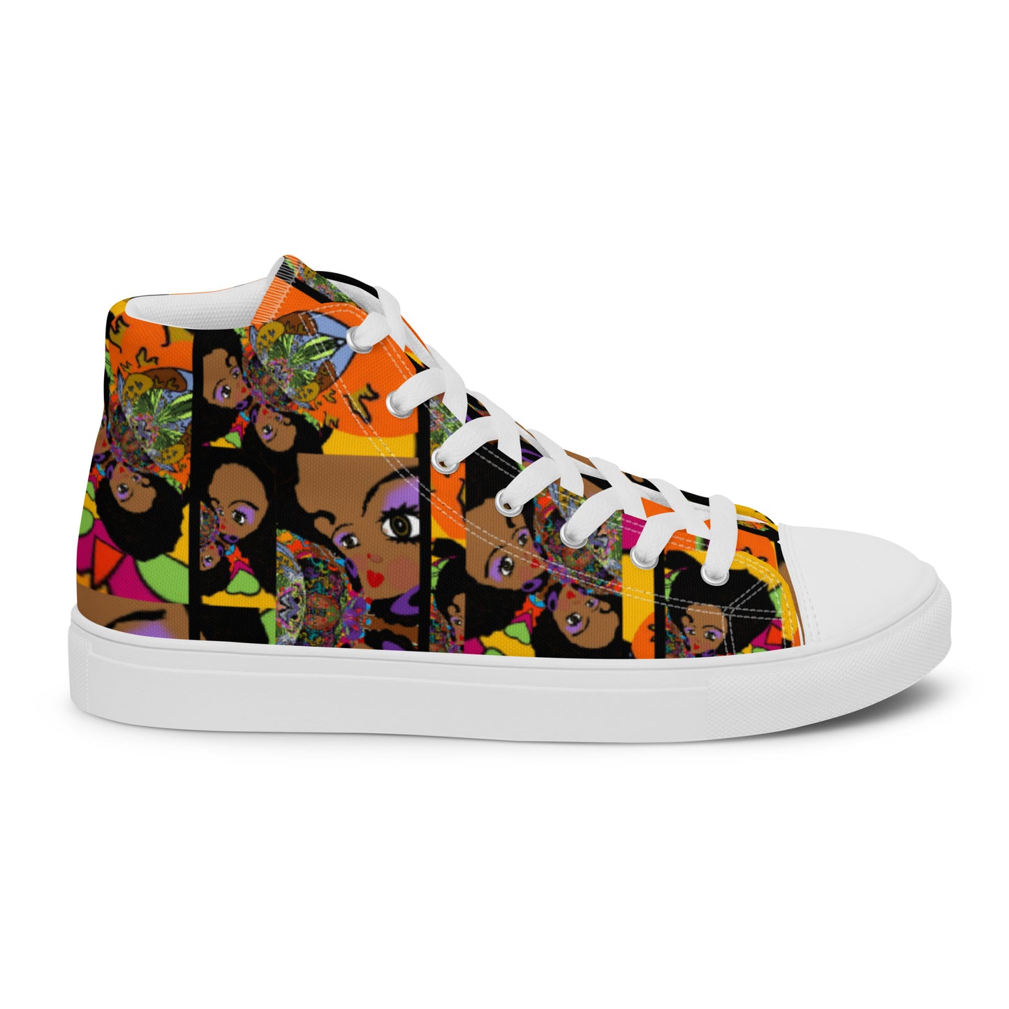 Women’s high top canvas shoes