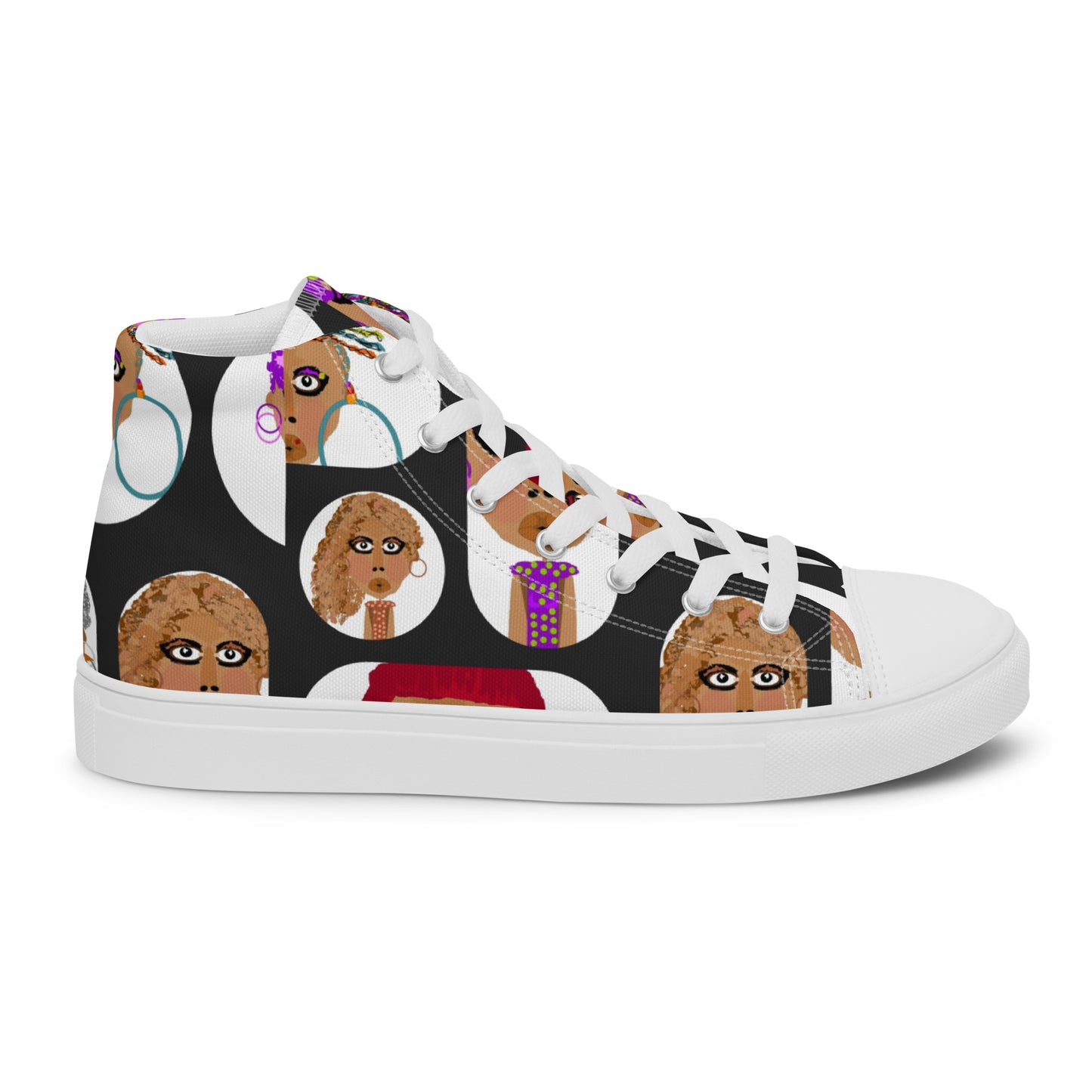 Women’s high top canvas shoes