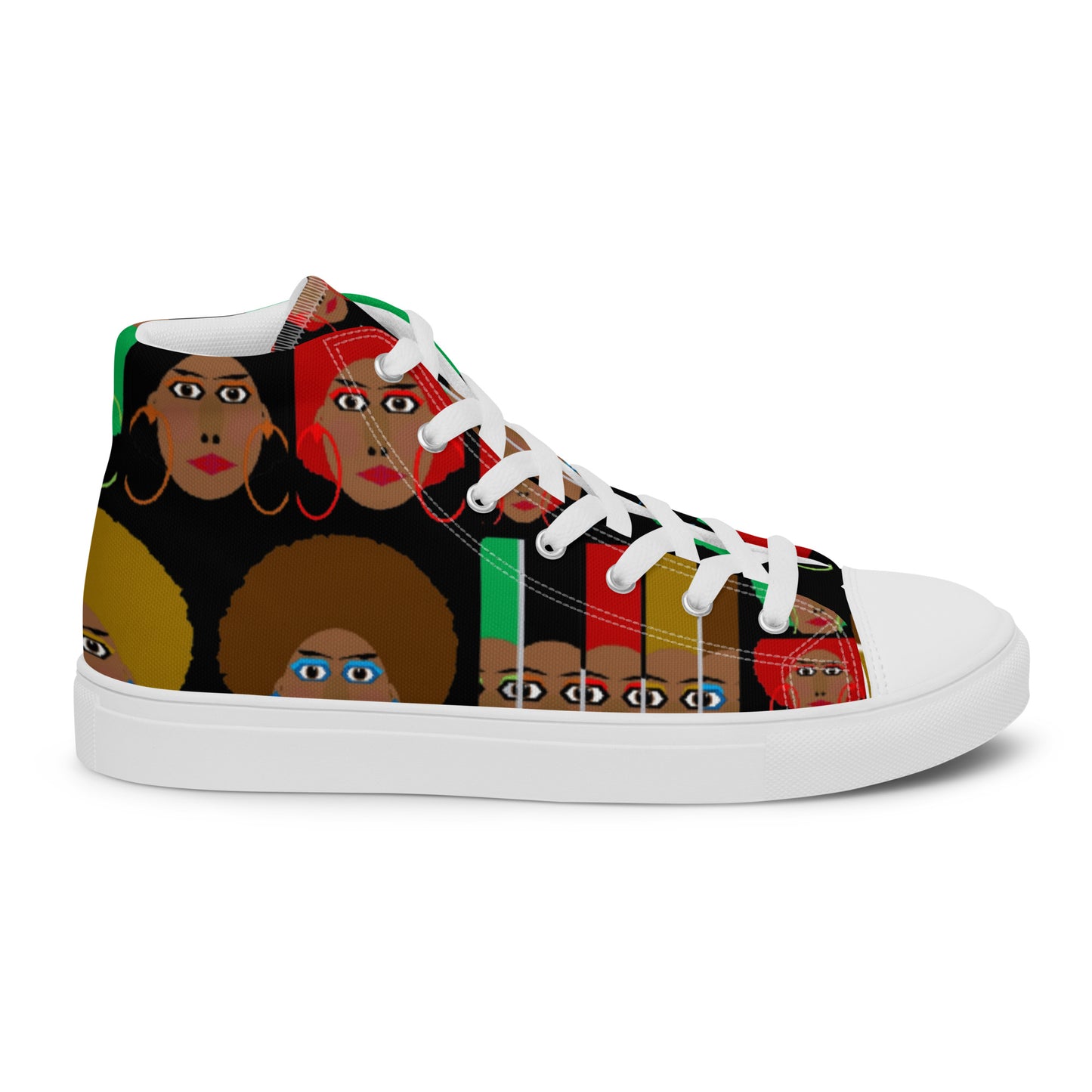 Women’s high top canvas shoes