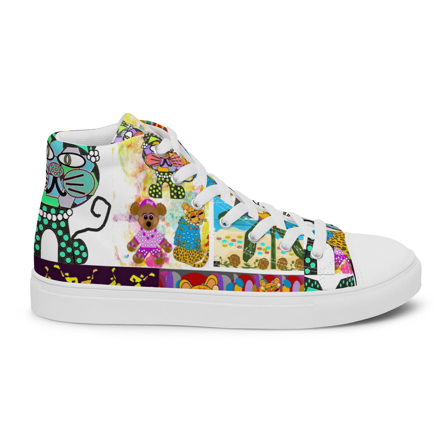 Women’s high top canvas shoes